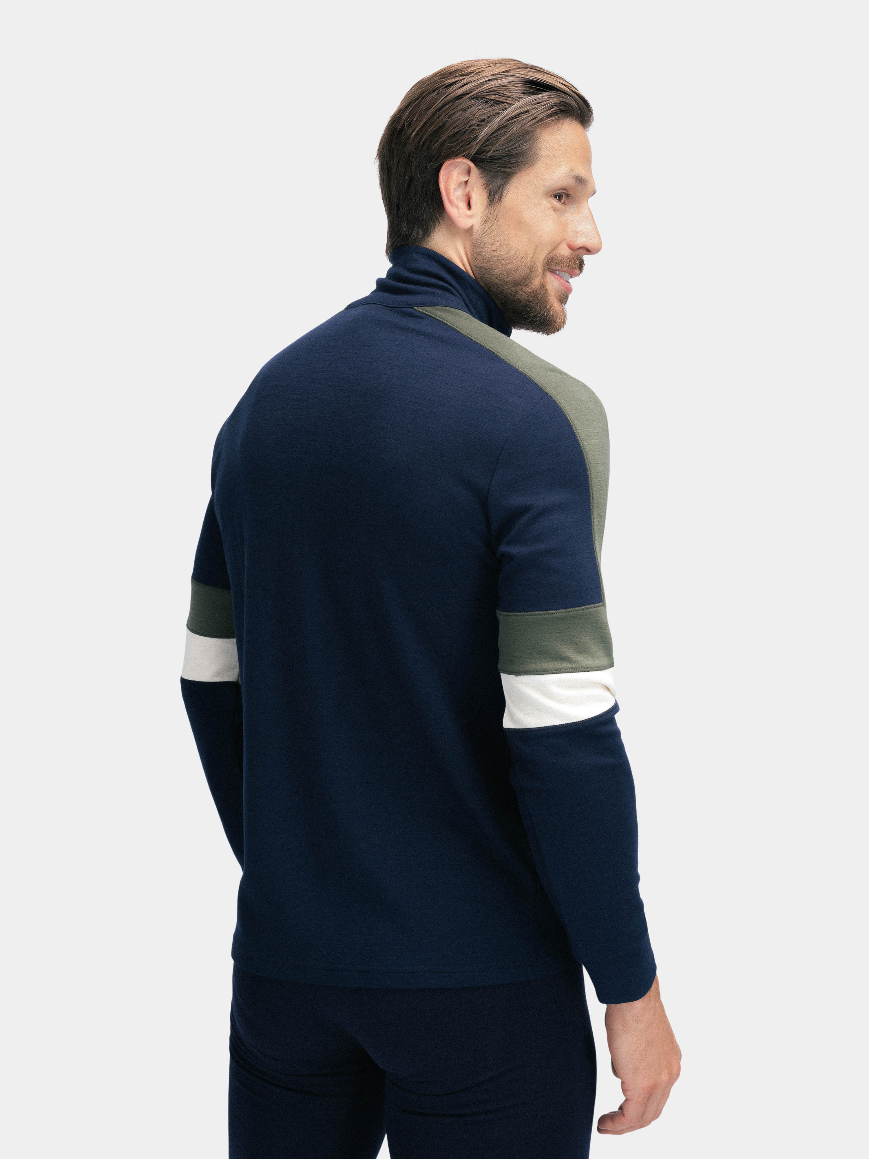 Rauland Merino Base Layer Top Blue Ink