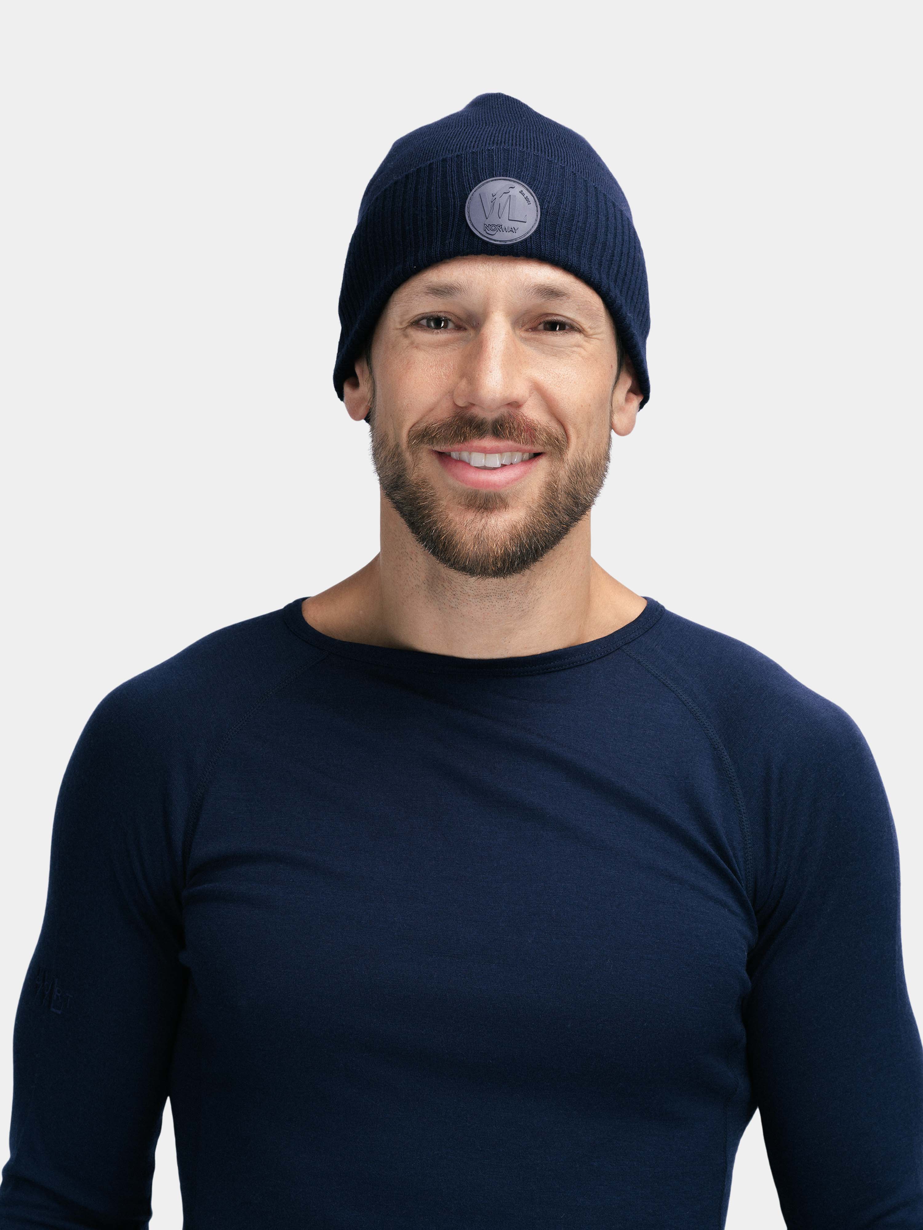 Hemsedal Knitted Wool Hat Blue