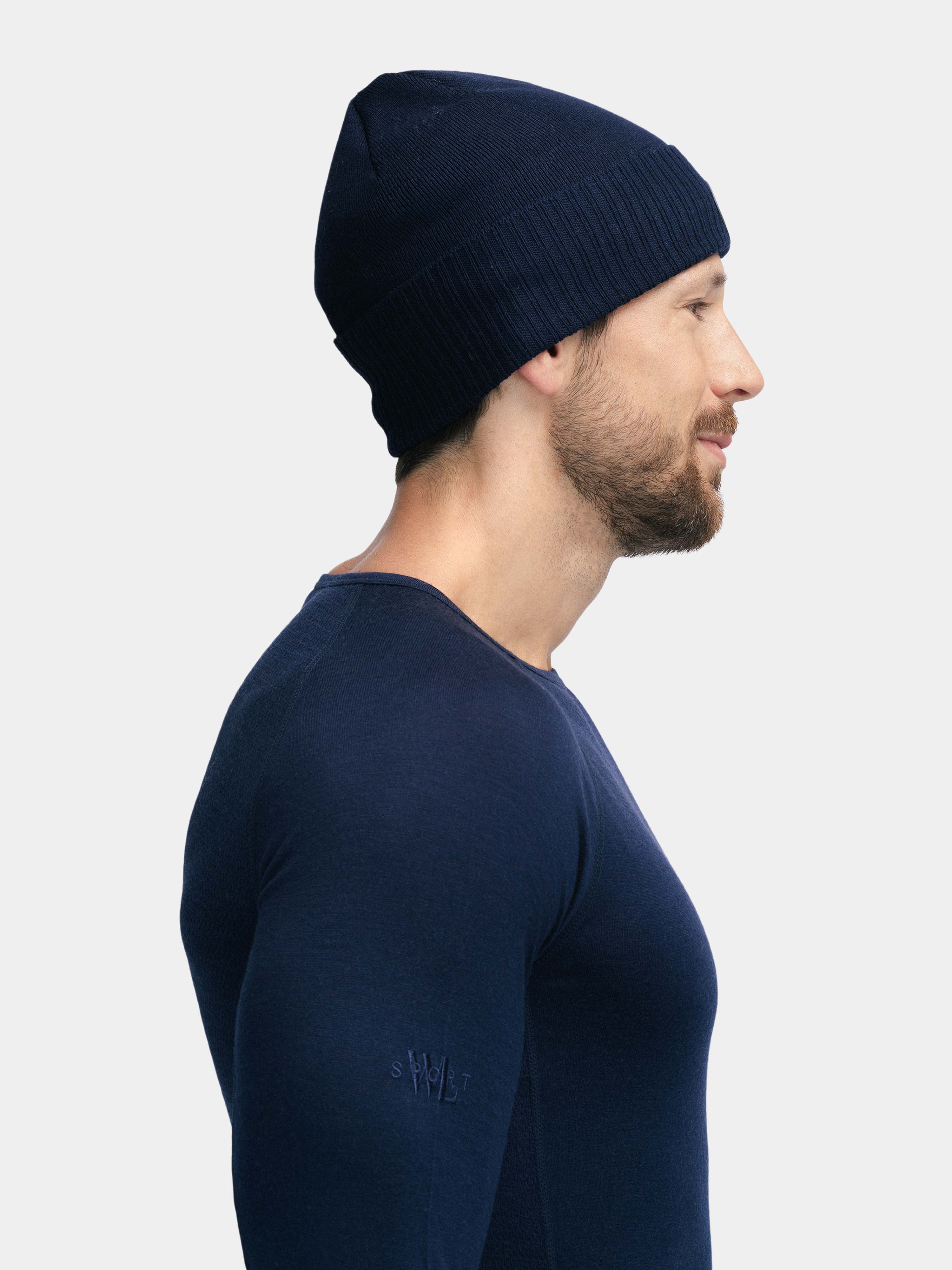 Hemsedal Knitted Wool Hat Blue