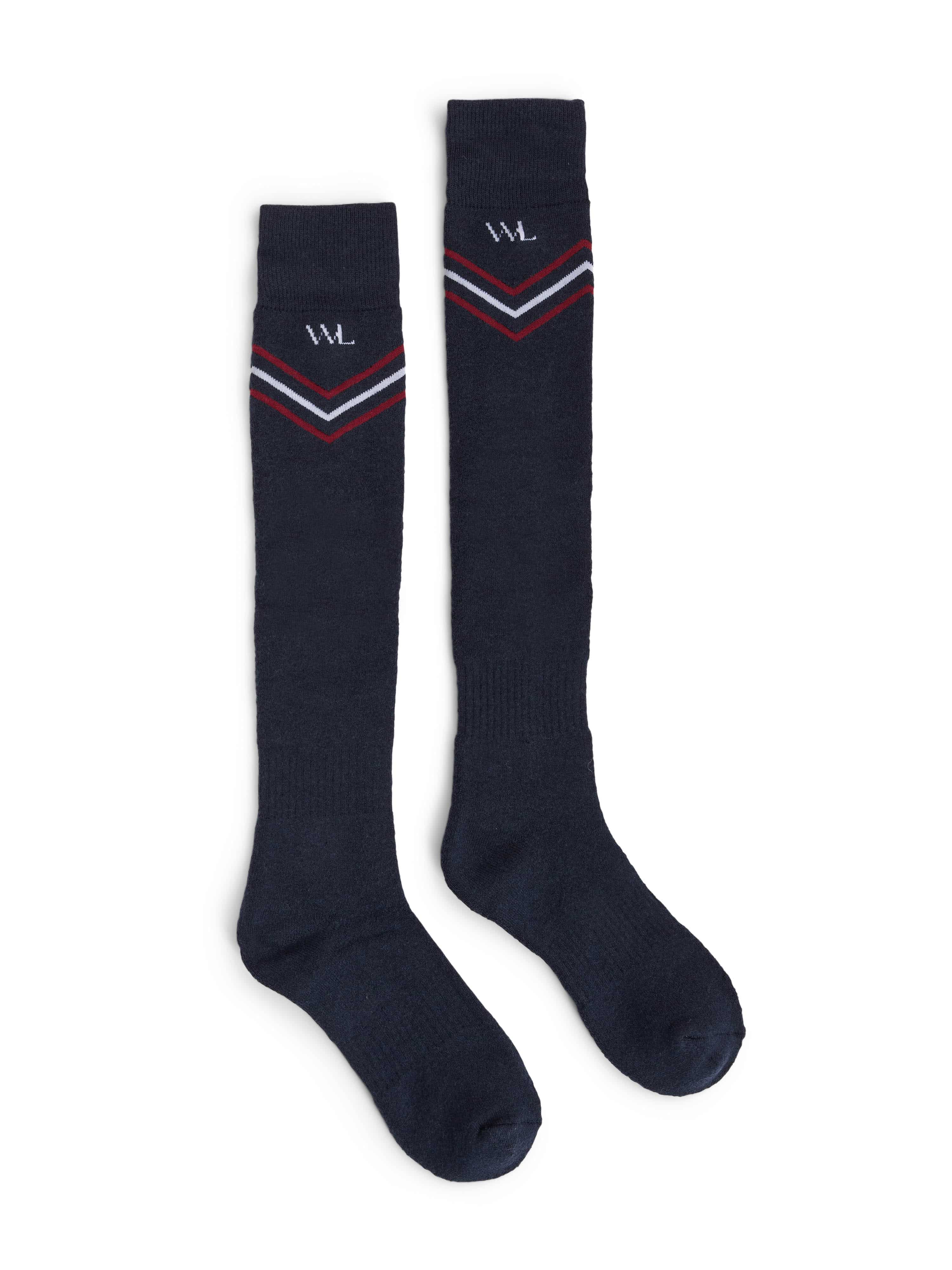 Olden Long Ski Socks Blue Ink