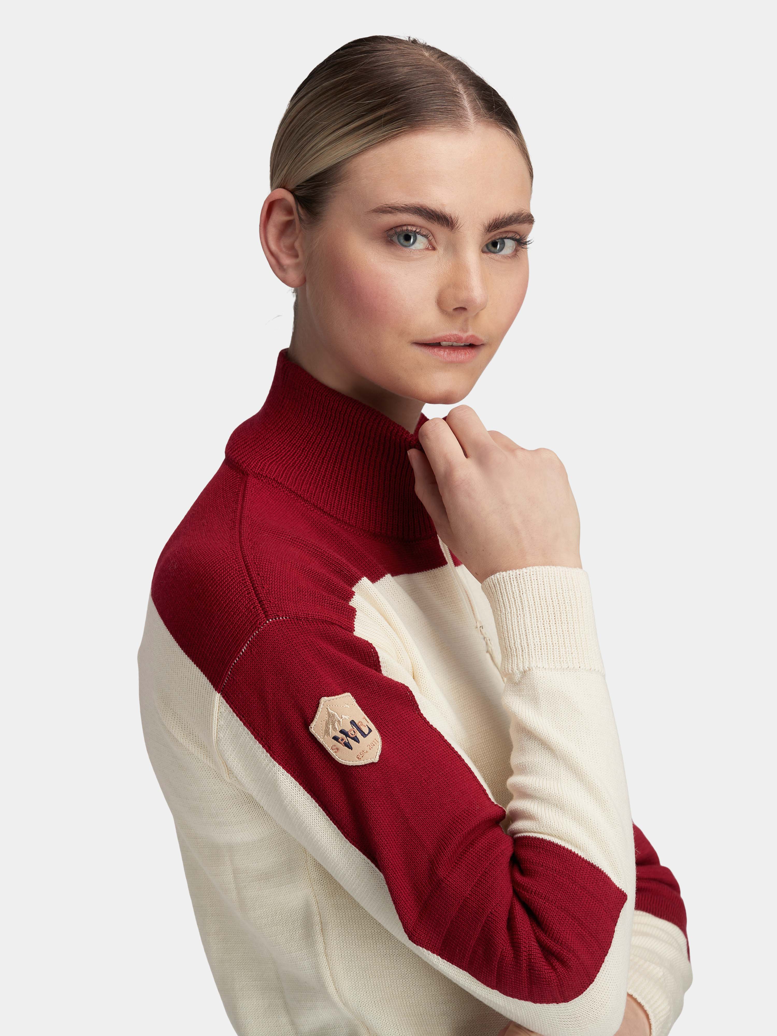 Gol Explorer Knitted Half-zip Sweater Snow White