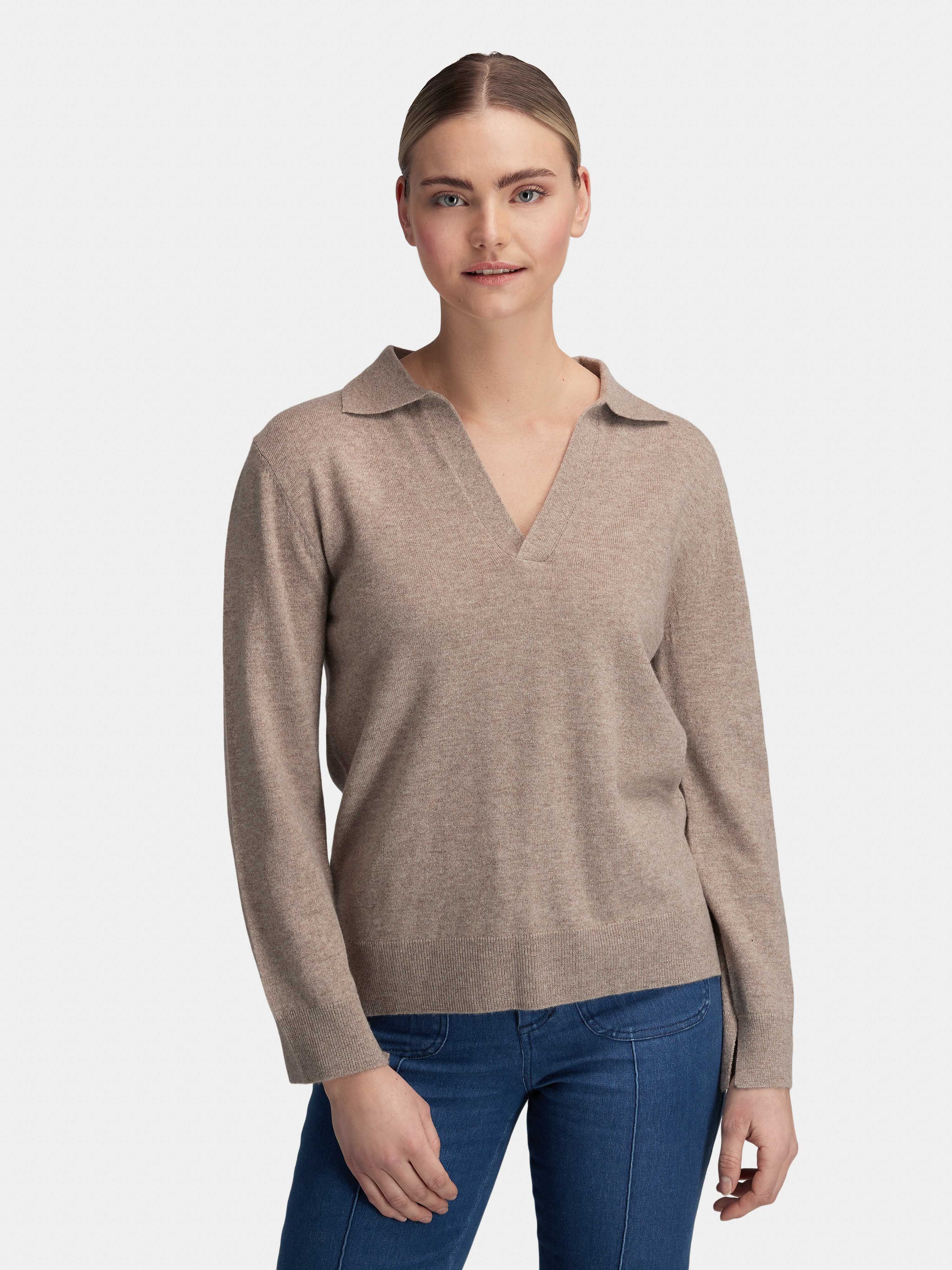 Lindesnes Knitted Long Sleeve Top Light Smoke