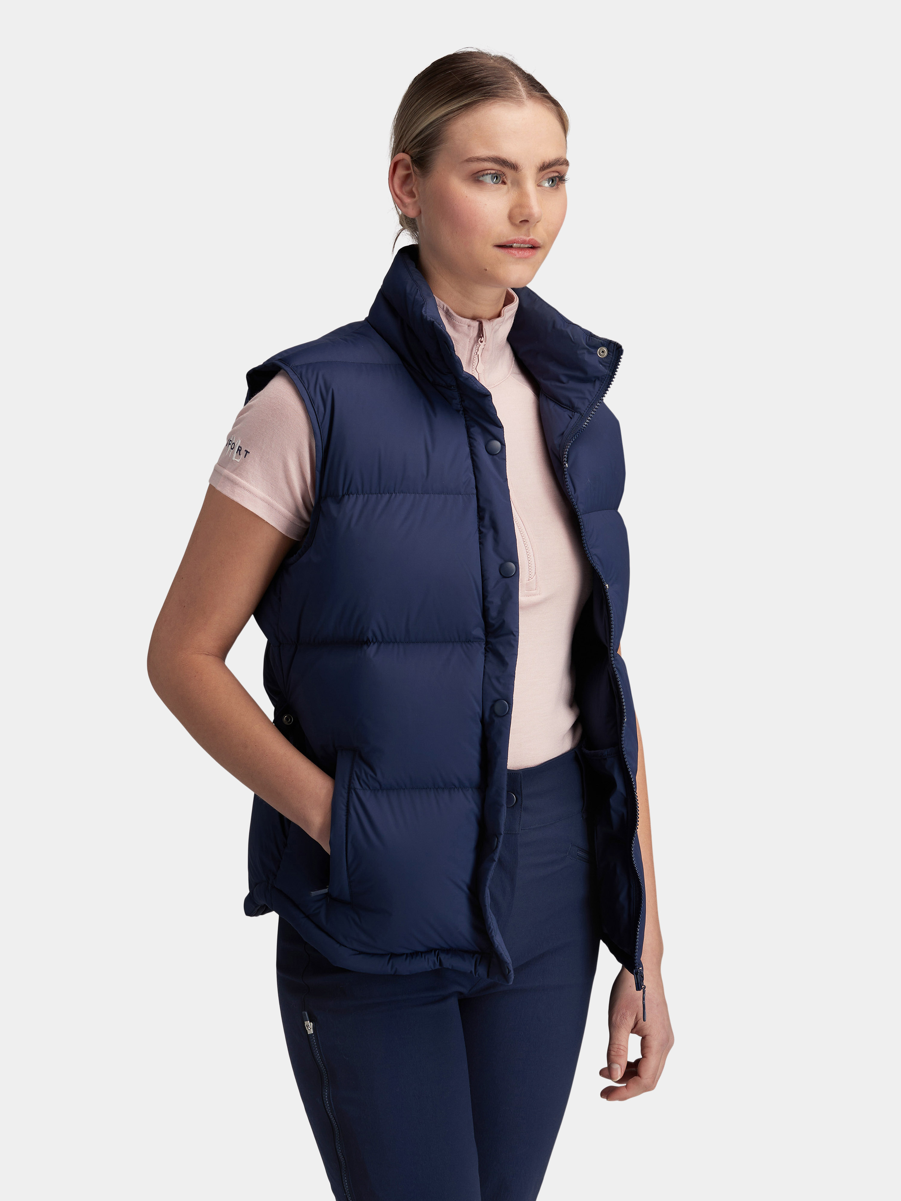 Lindesnes Down Vest Blue Ink