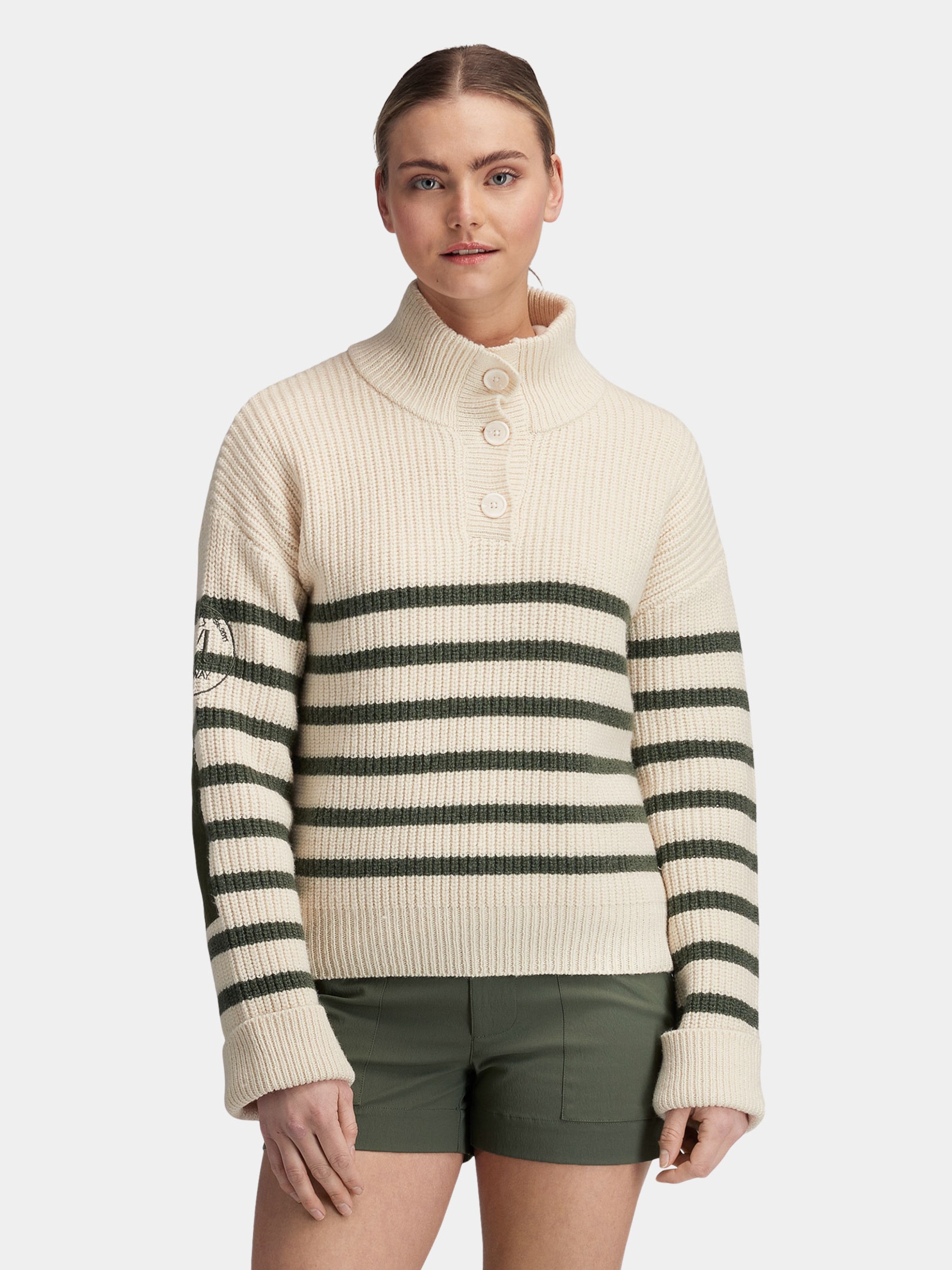 Lomseggen Knitted Sweater White Swan