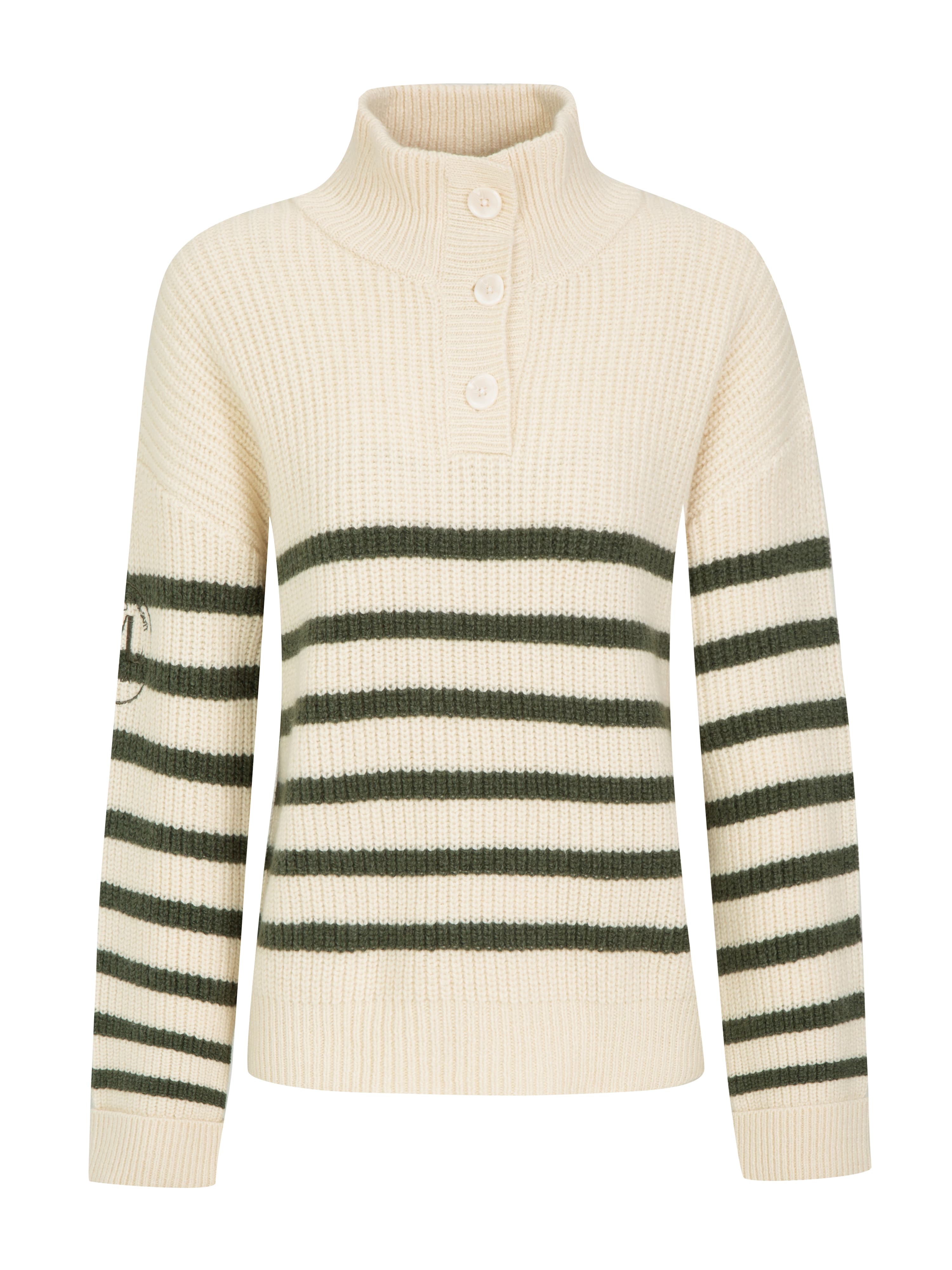 Lomseggen Knitted Sweater White Swan