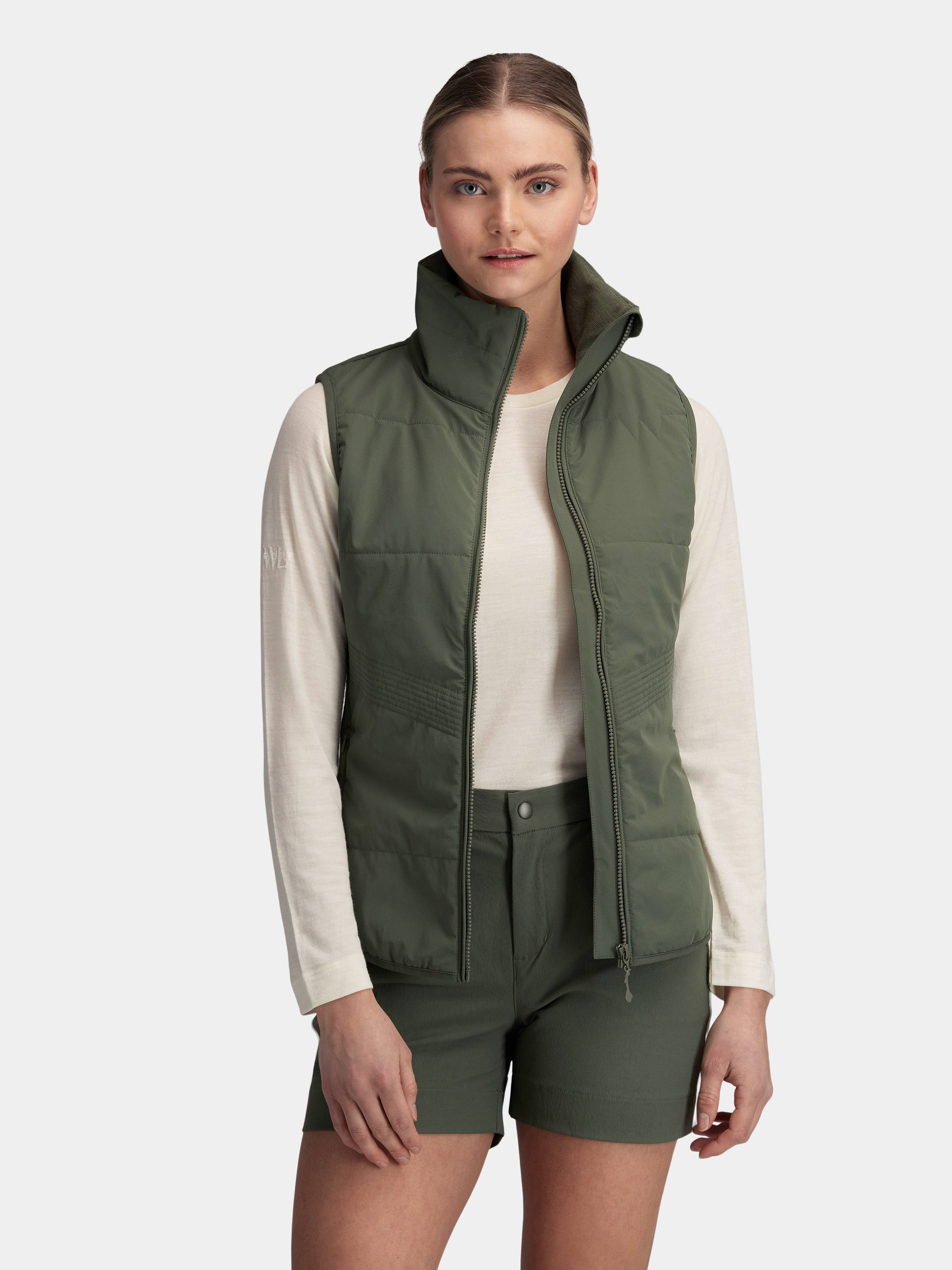 Rena Vest With Wool Padding Thyme