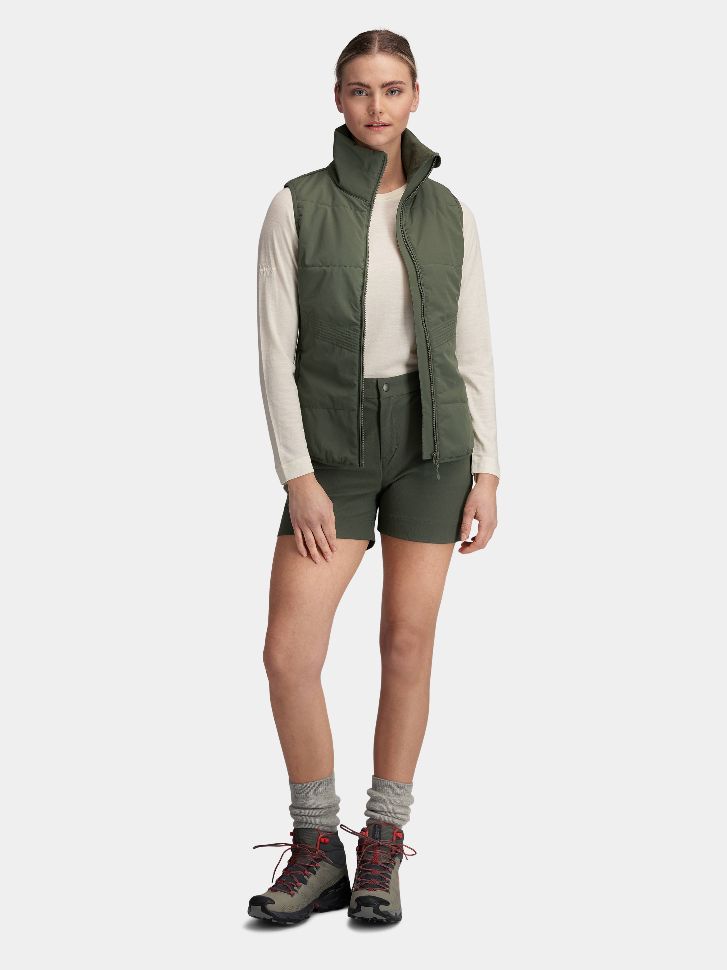 Rena Vest With Wool Padding Thyme