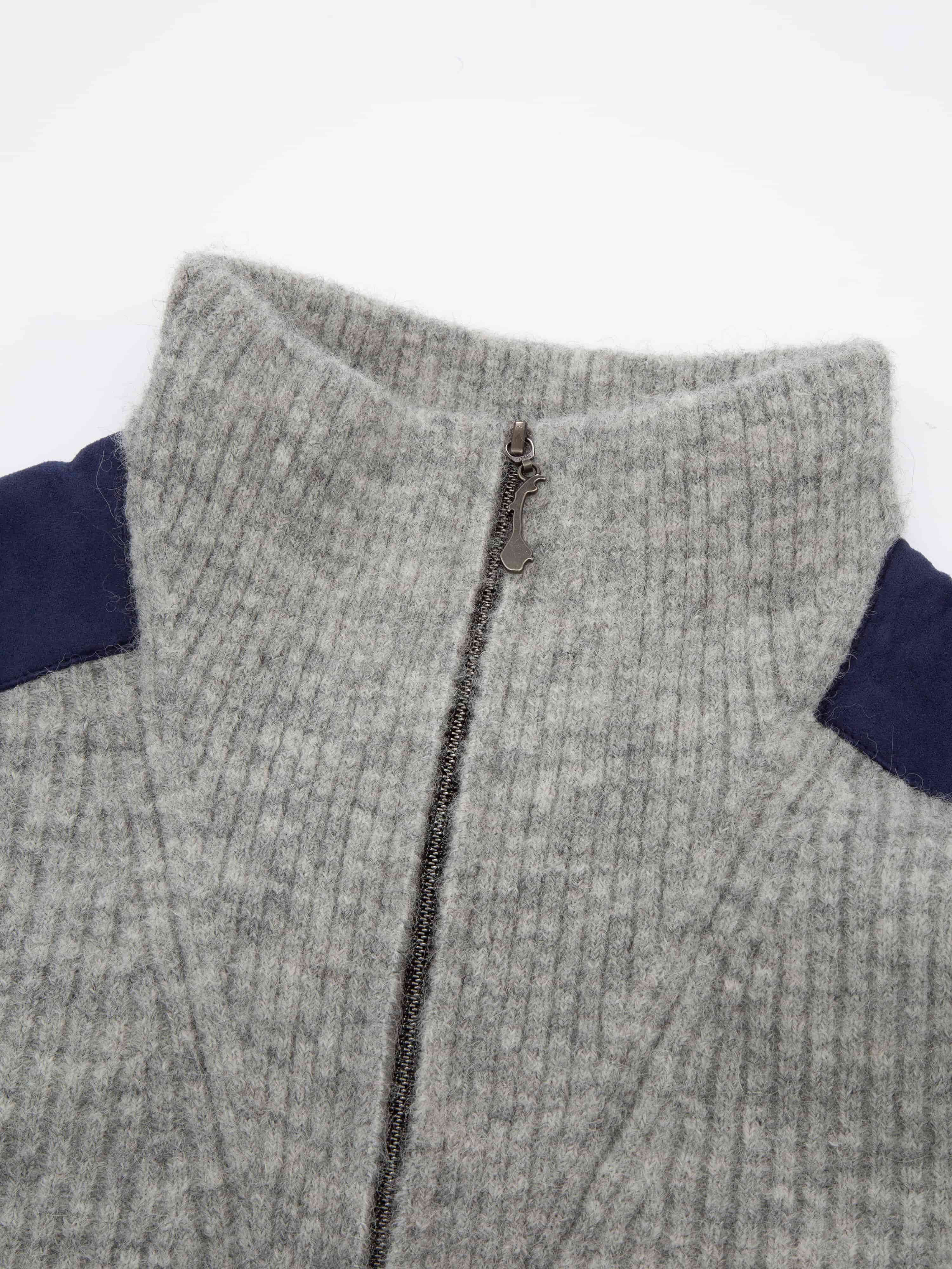 Loen Alpaca Knit Sweater Grey Melange