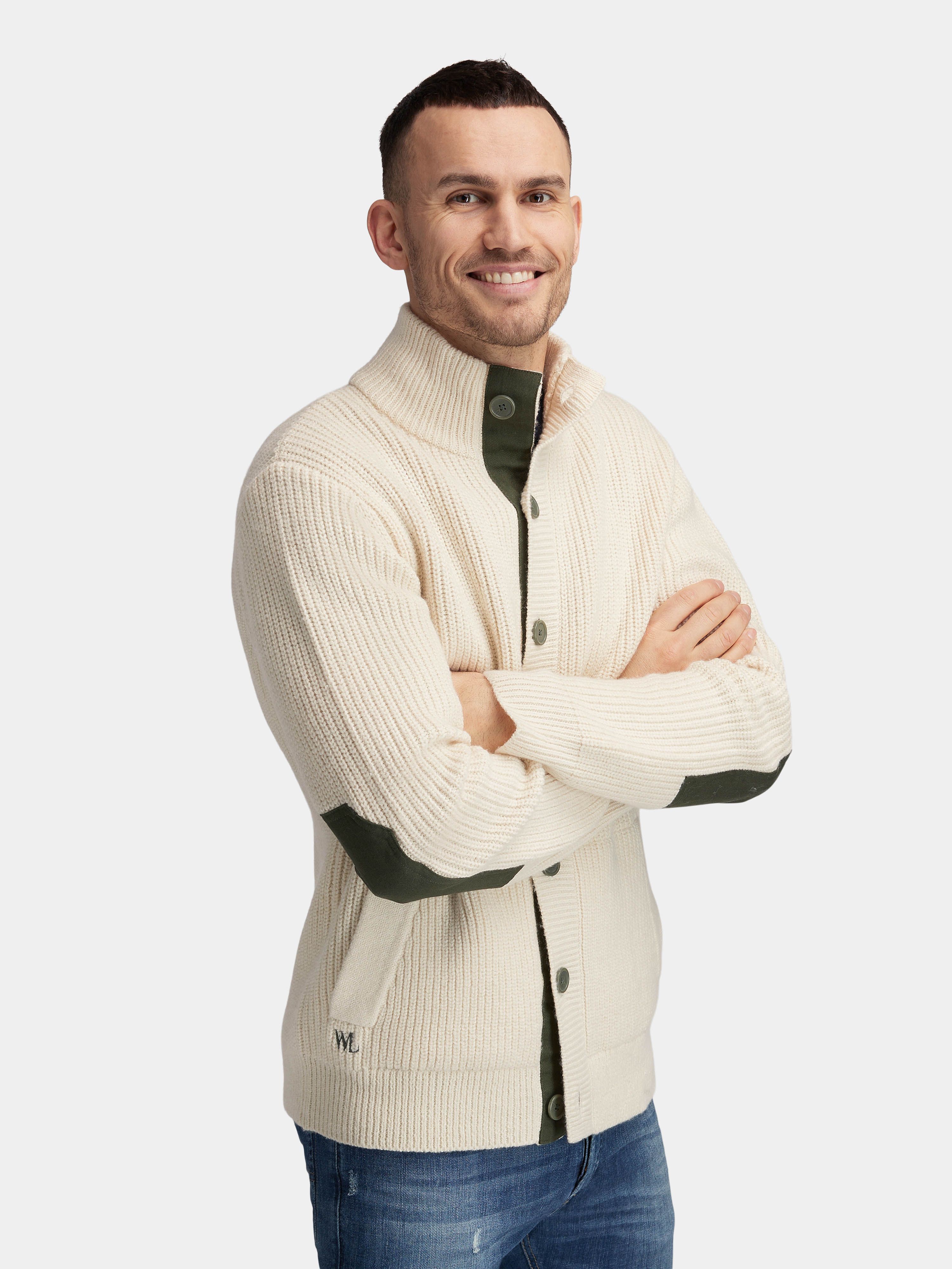 Lomseggen Knitted Jacket White Swan