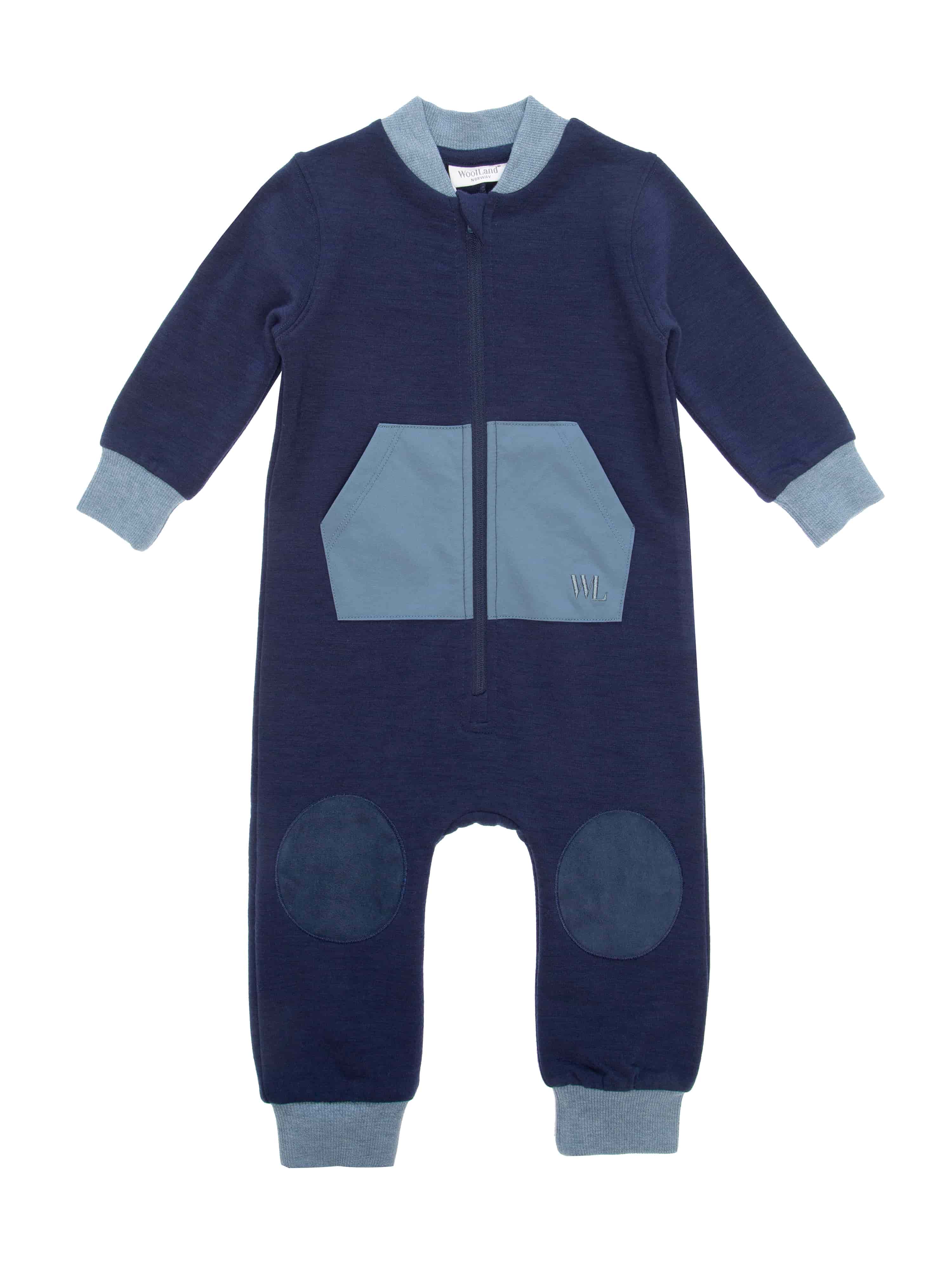 Bergen Wool Overall  Blue Ink