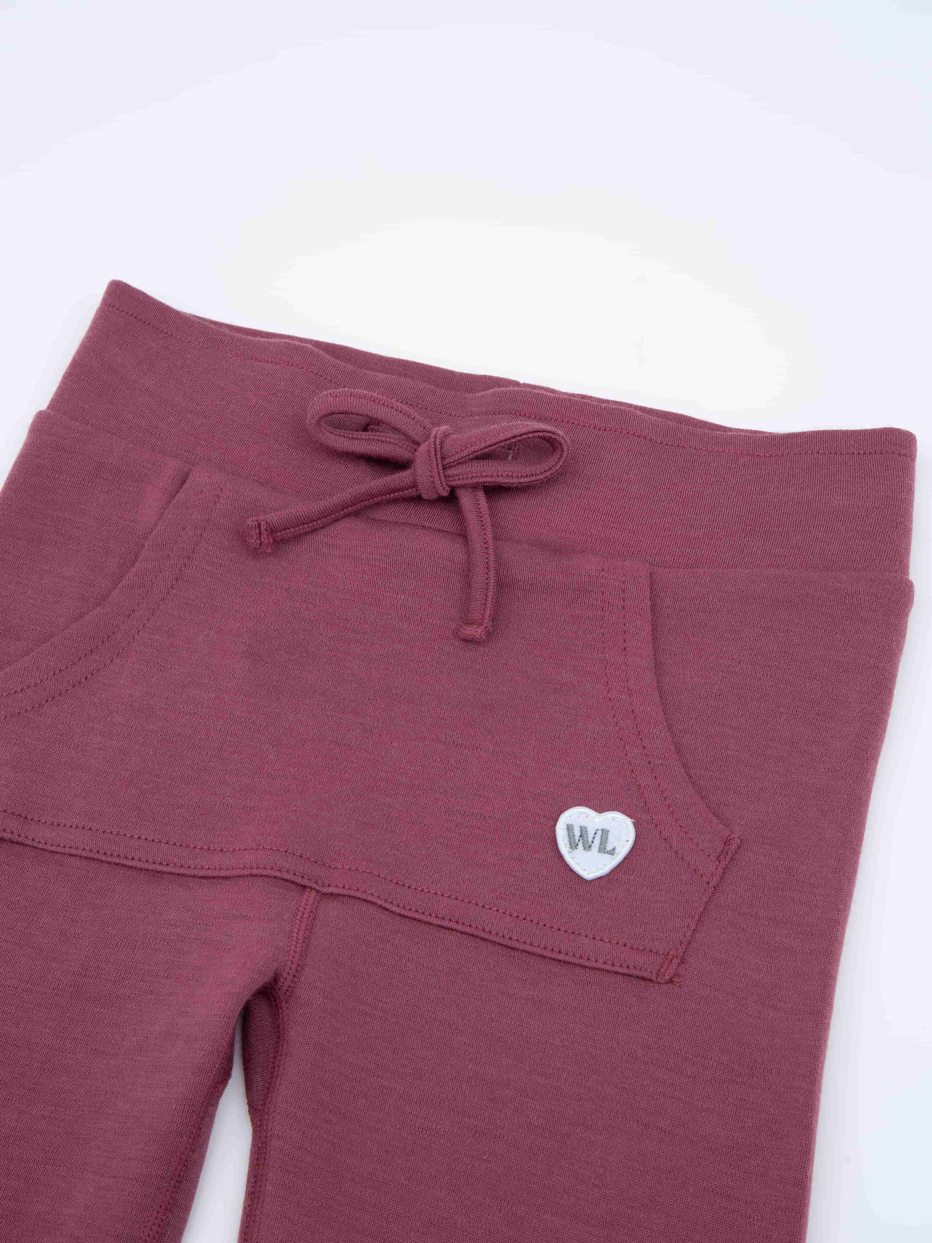 Bergen Merino Pants Dark Blush
