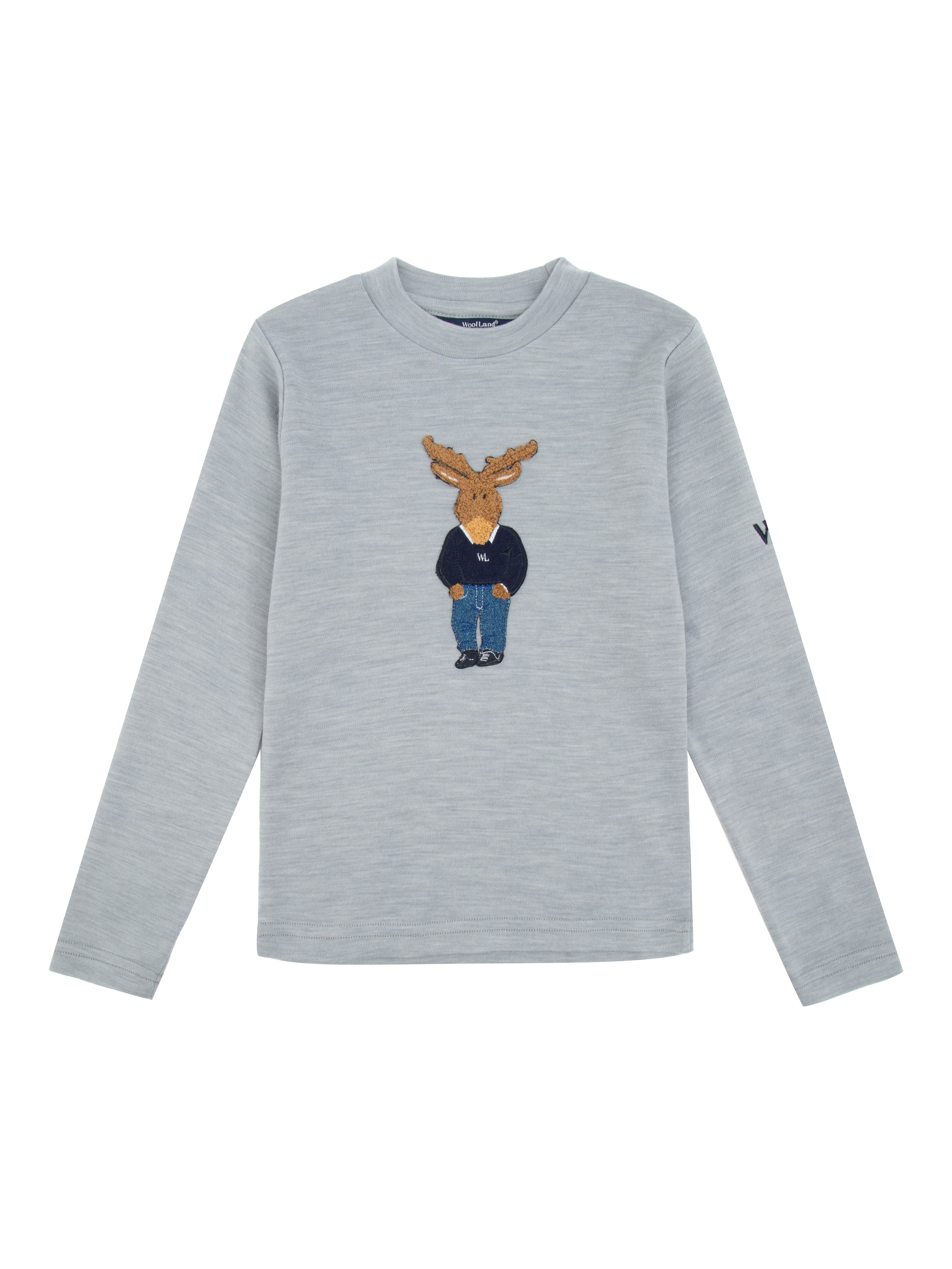 Harpefossen Merino Sweater Grey Melange