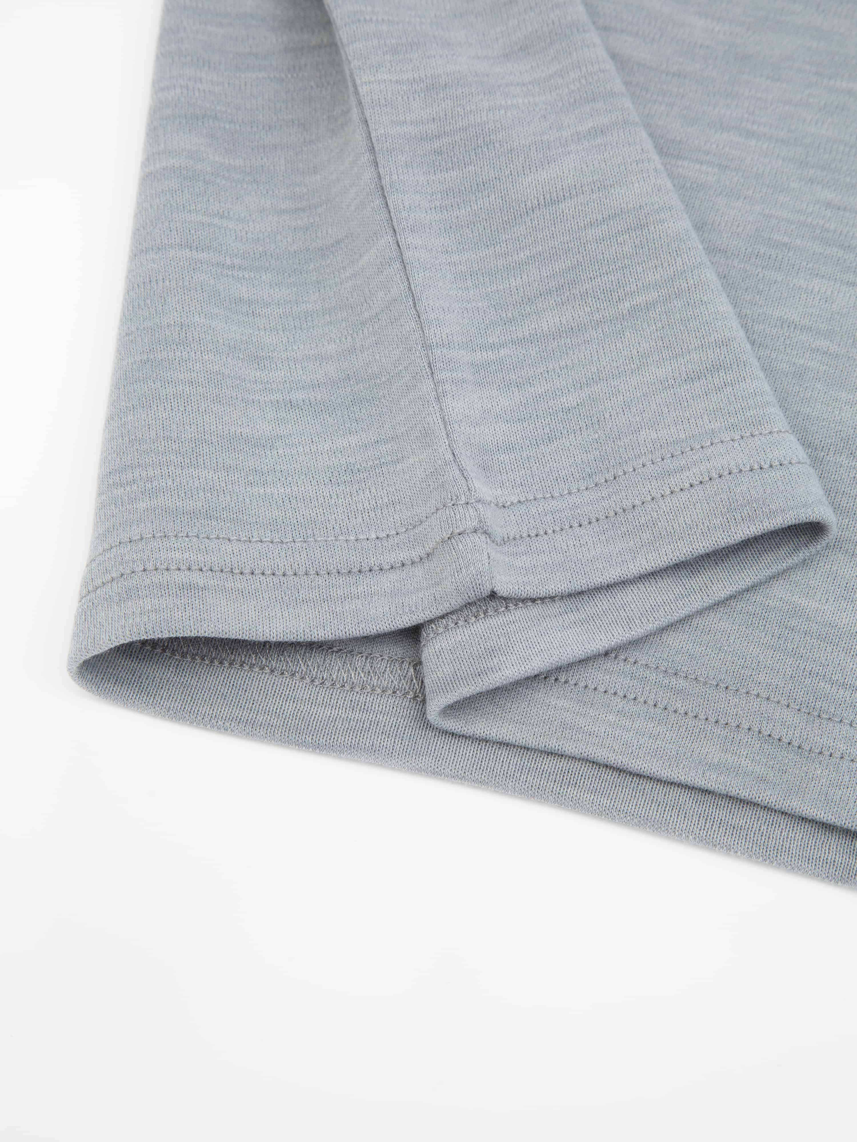 Harpefossen Merino Sweater Grey Melange