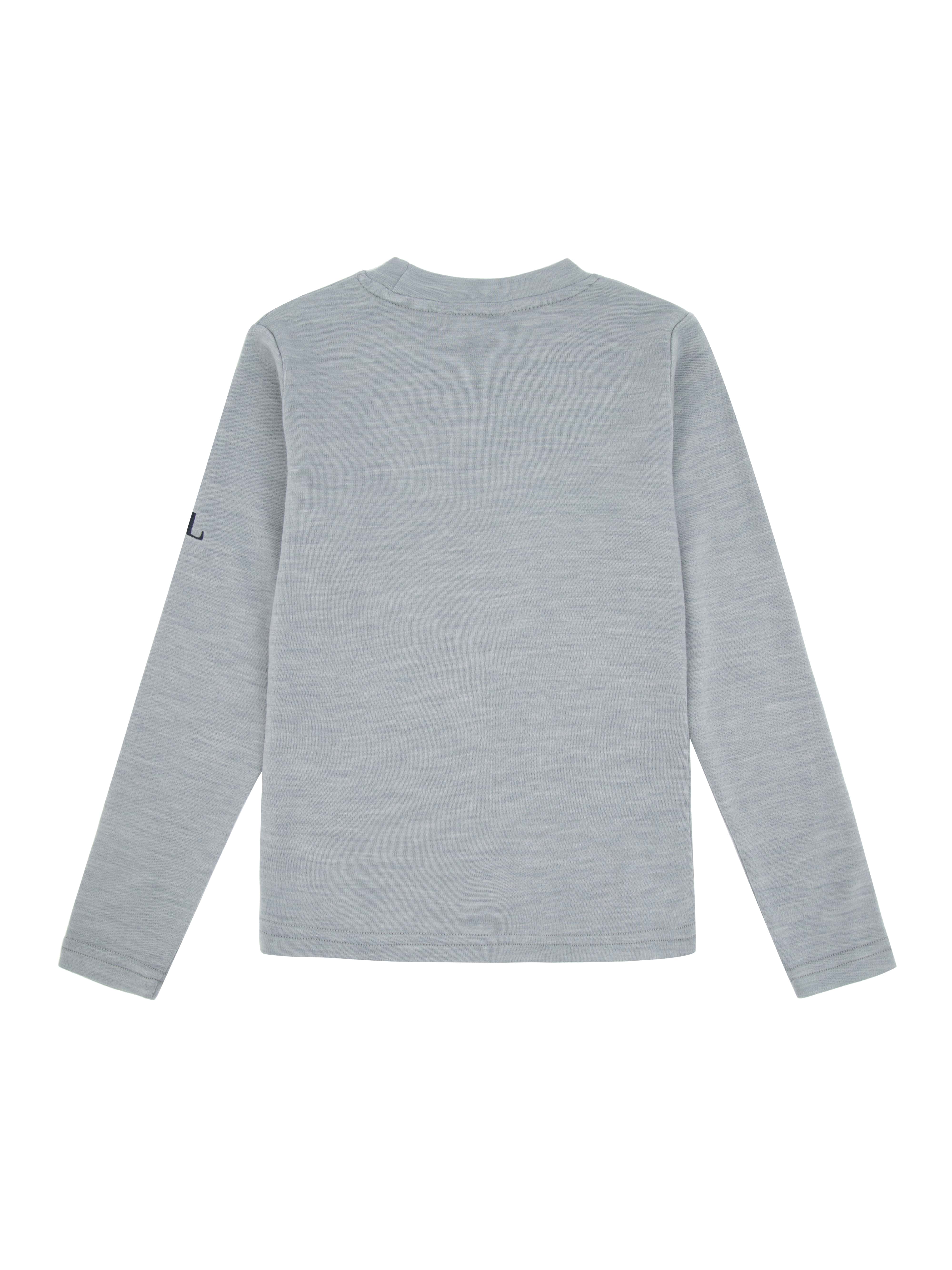 Harpefossen Merino Sweater Grey Melange