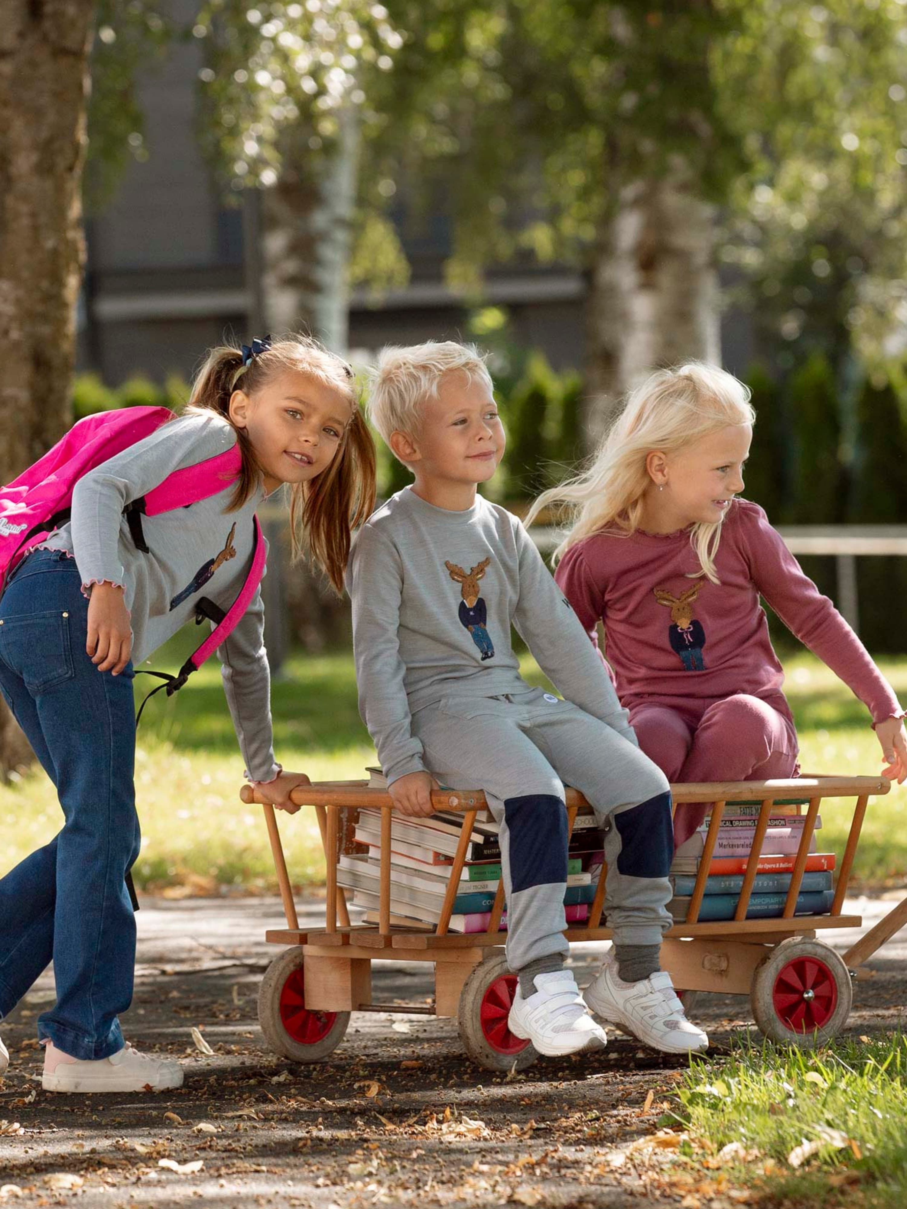 Harpefossen Merino Sweater Grey Melange