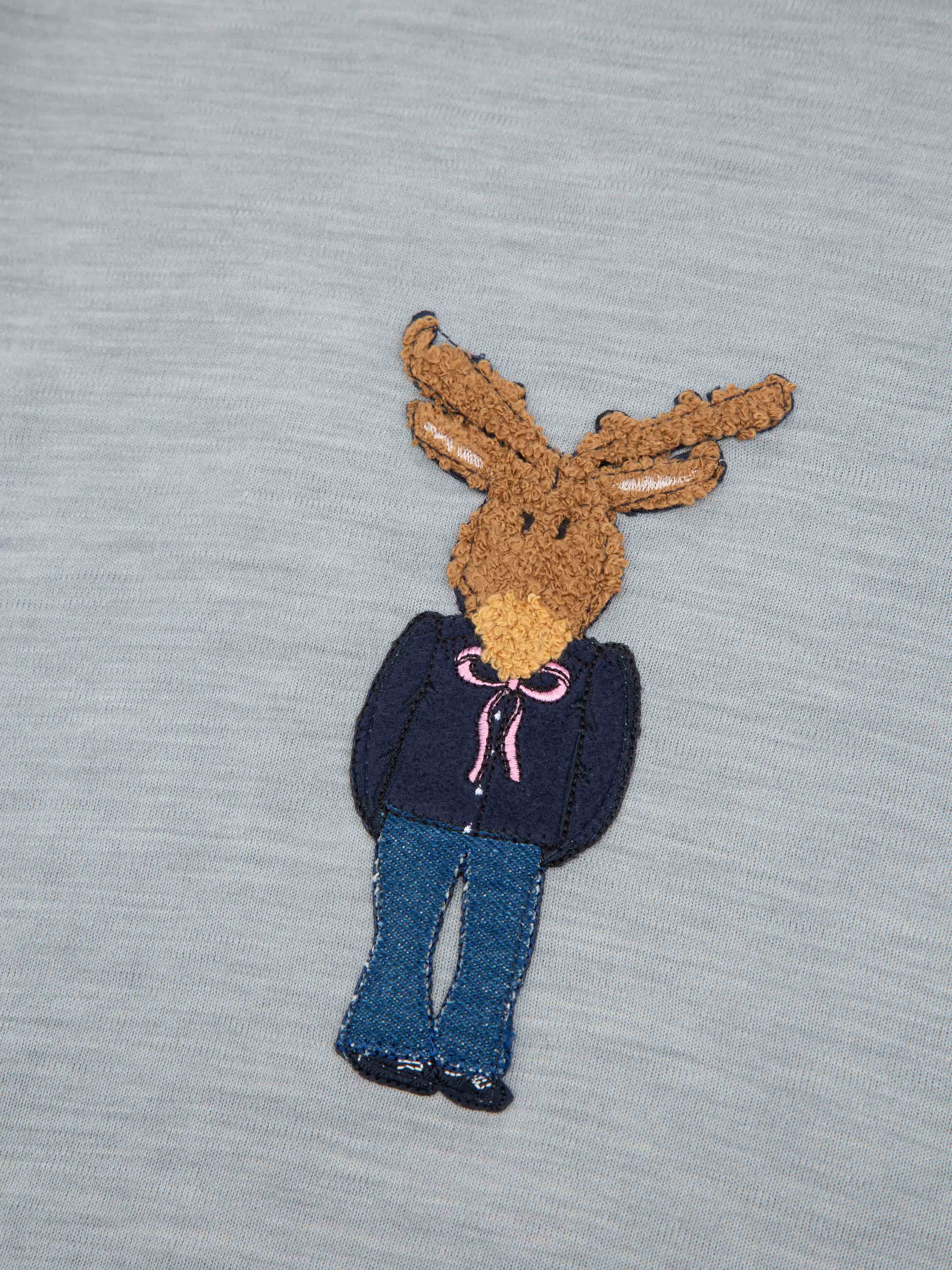 Harpefossen Merino Sweater Grey Melange