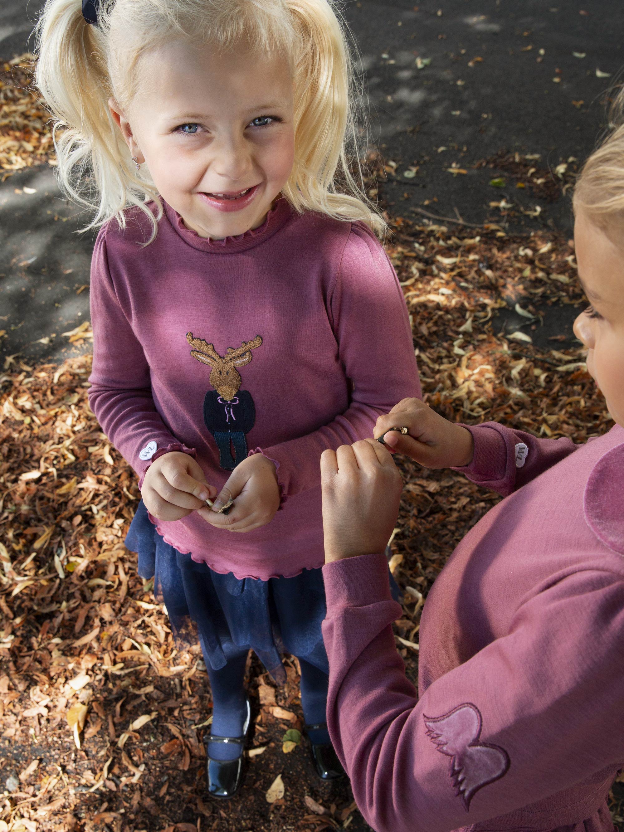 Harpefossen Merino Sweater Dark Blush