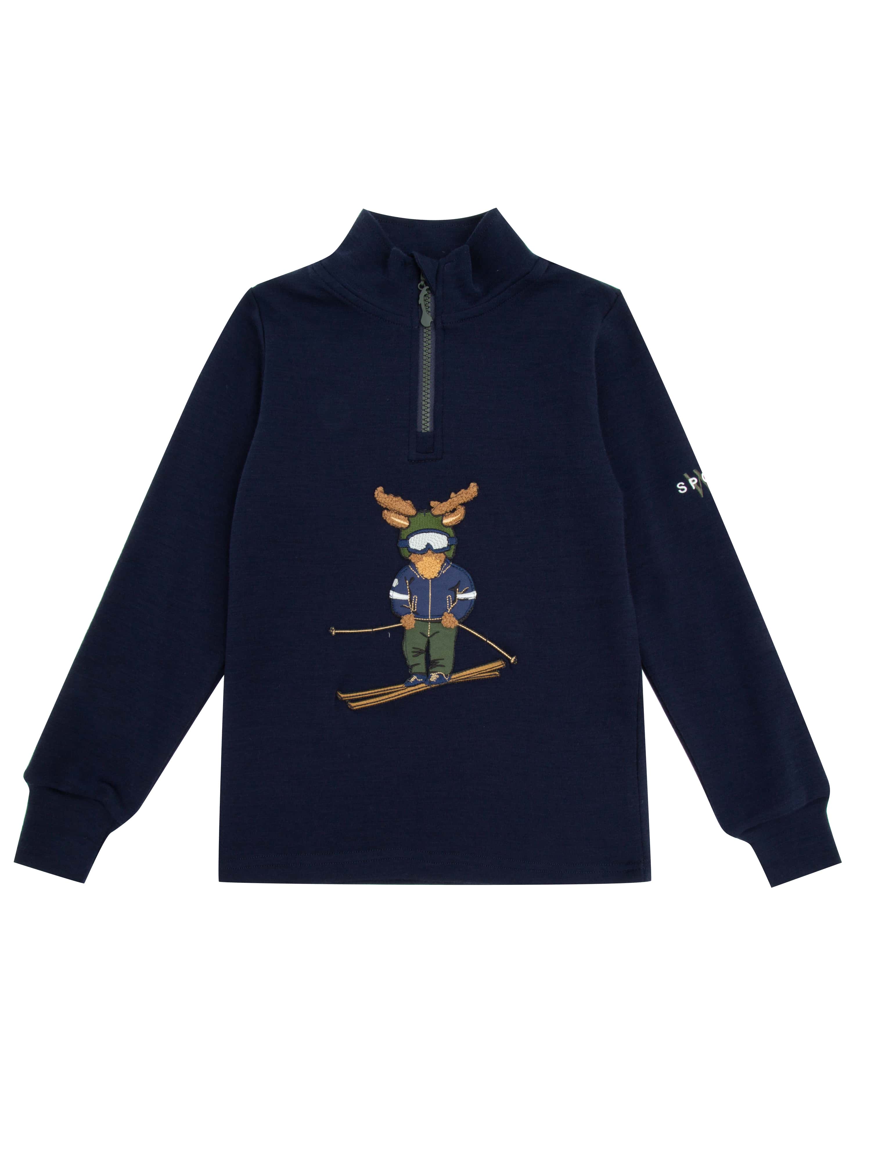 Høvringen Merino Ullgenser 2-3 år Blue ink