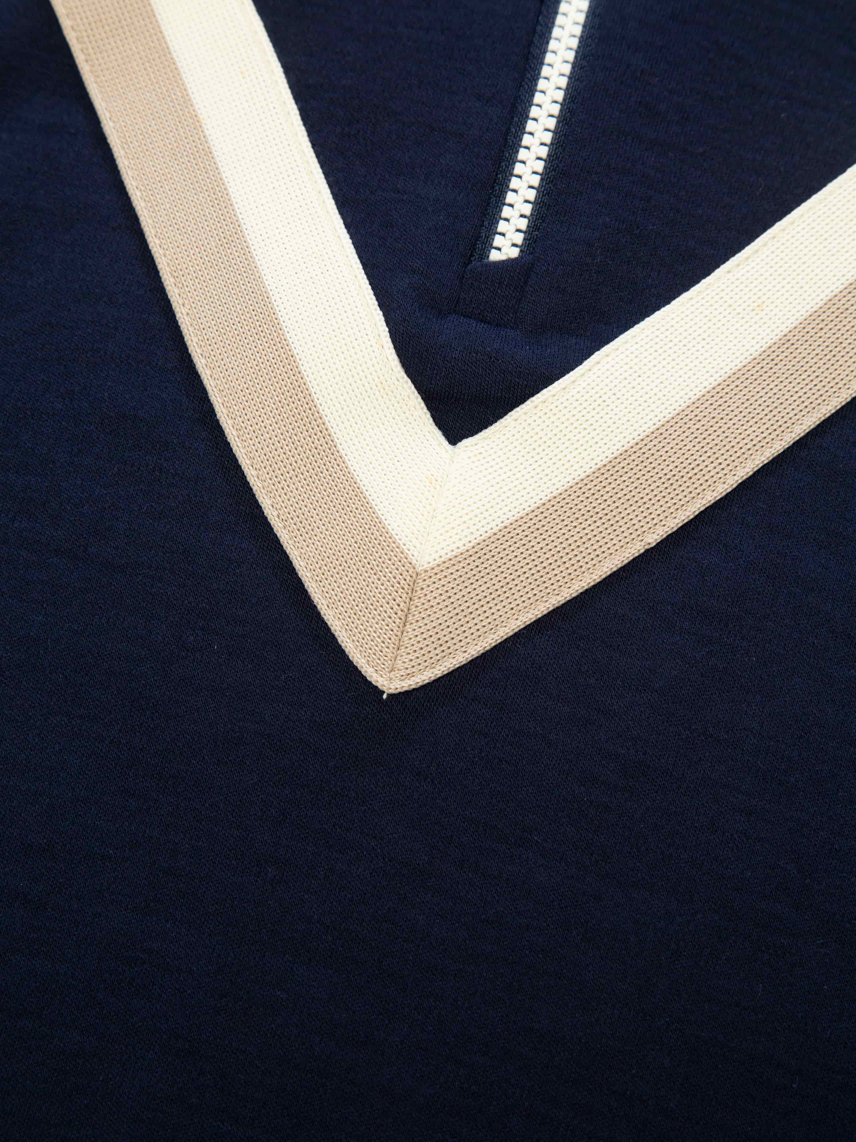 Skarslia Merino Half-zip Top Blue Ink