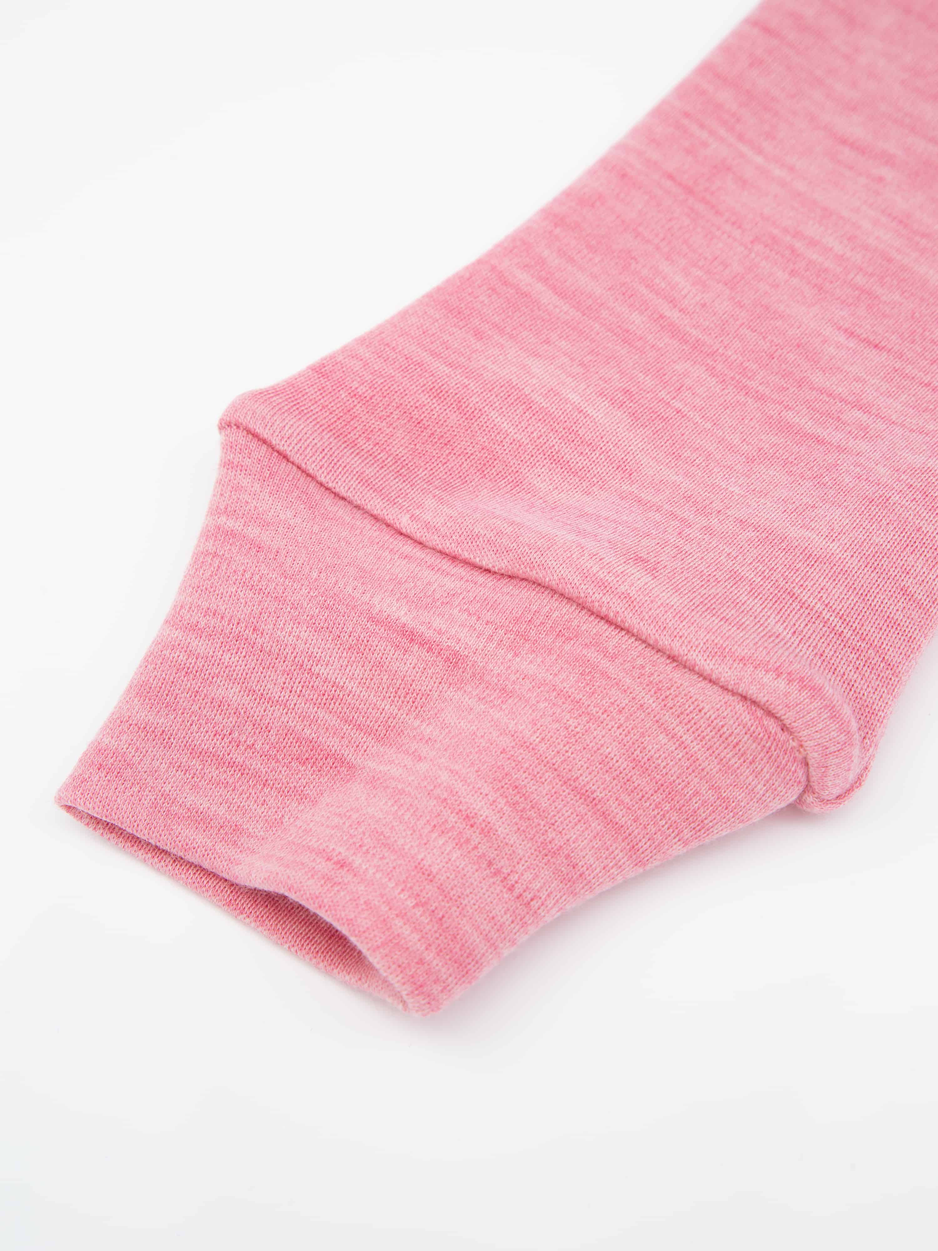 Veslepiggen Merino Half-zip Rose Blush