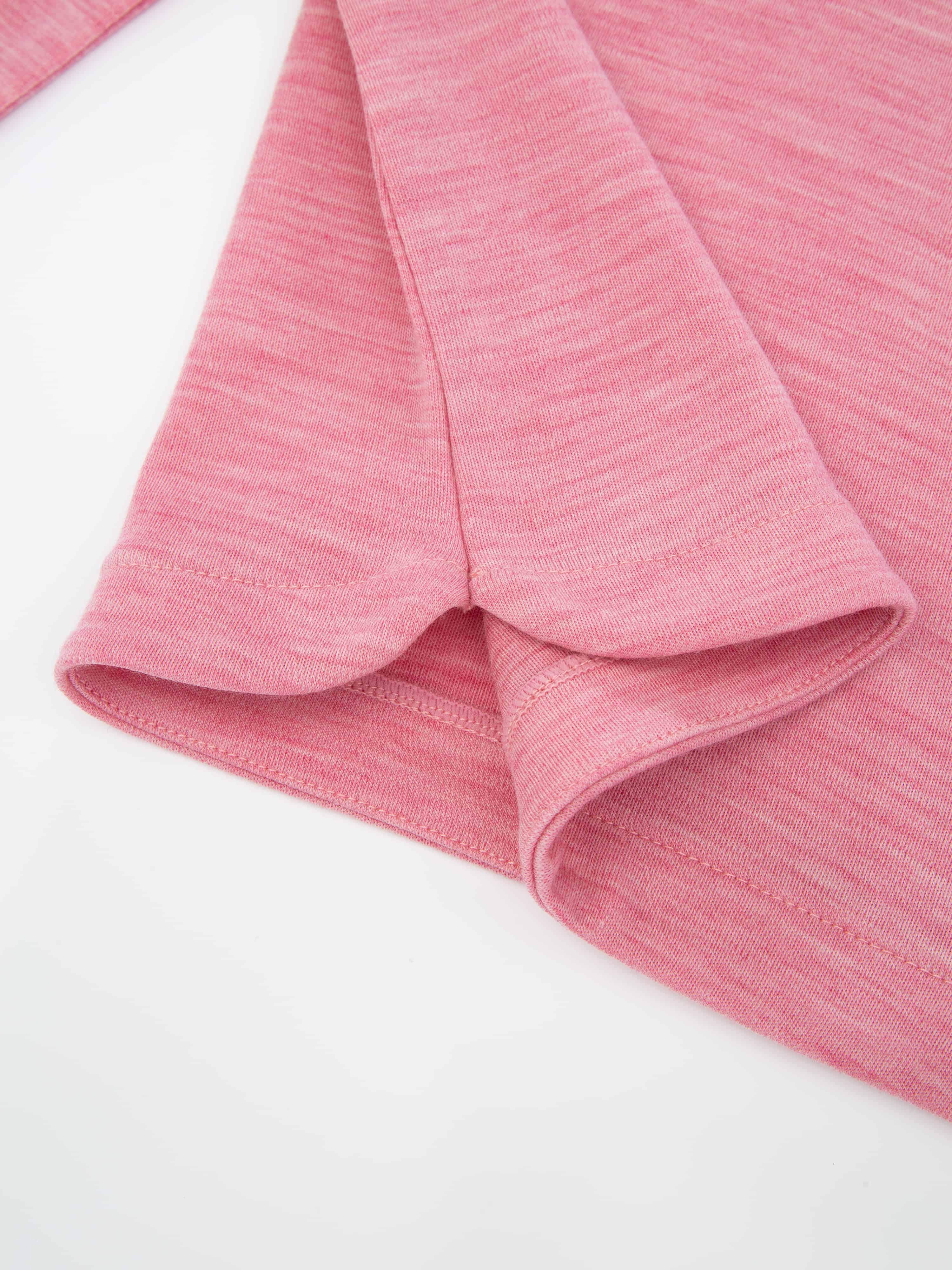 Veslepiggen Merino Half-zip Rose Blush