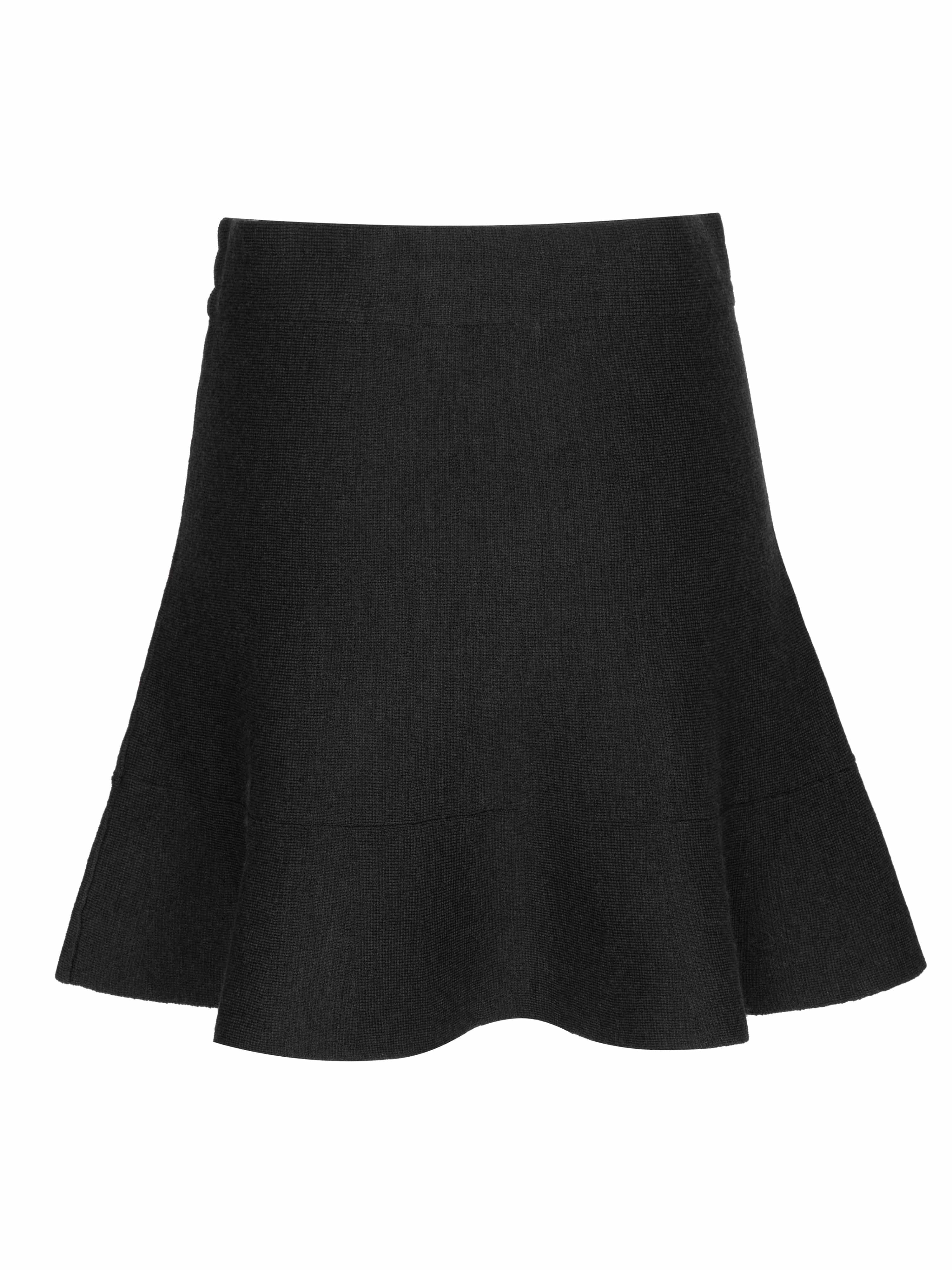 Fongen Wool Skirt Charcoal grey