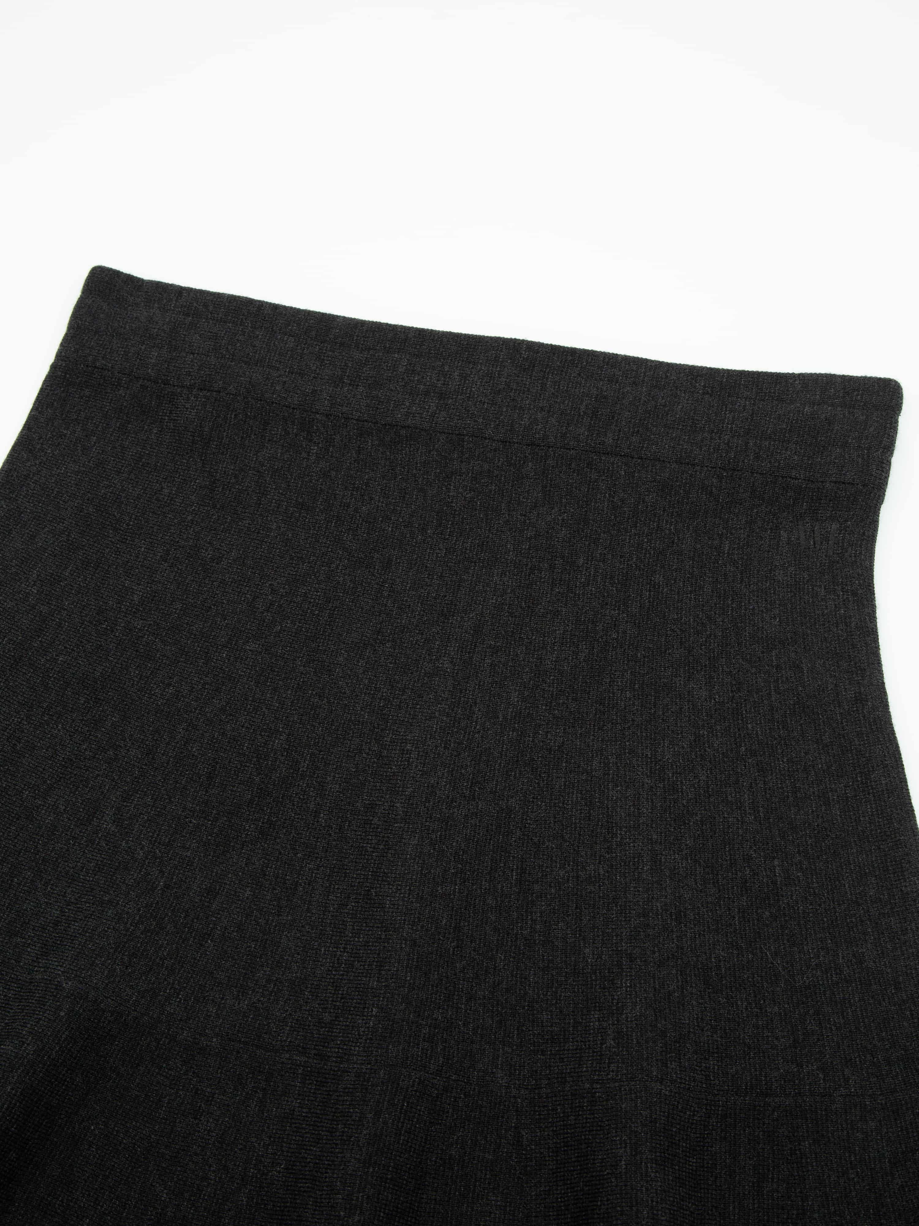 Fongen Wool Skirt Charcoal grey