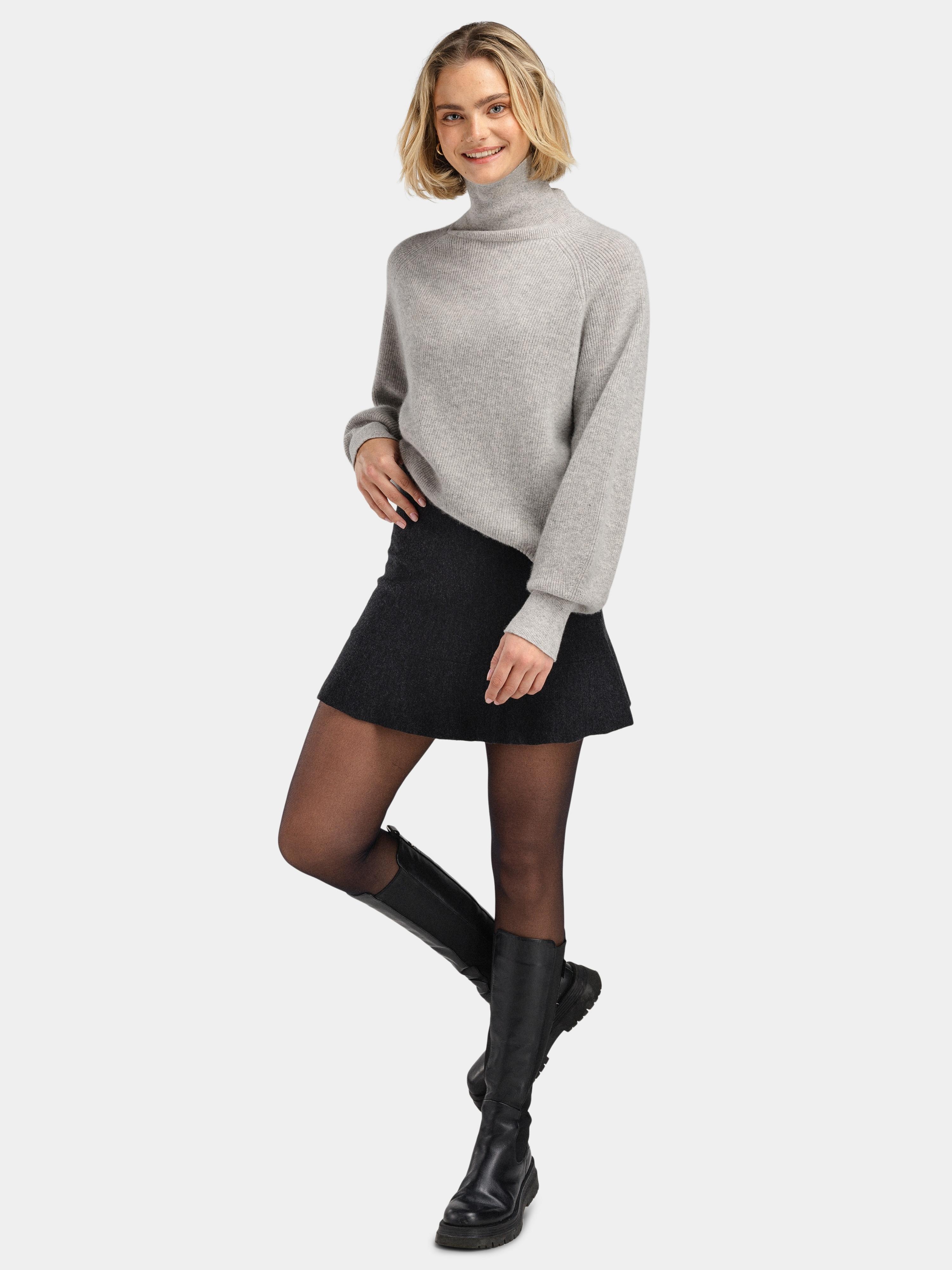 Fongen Wool Skirt Charcoal grey