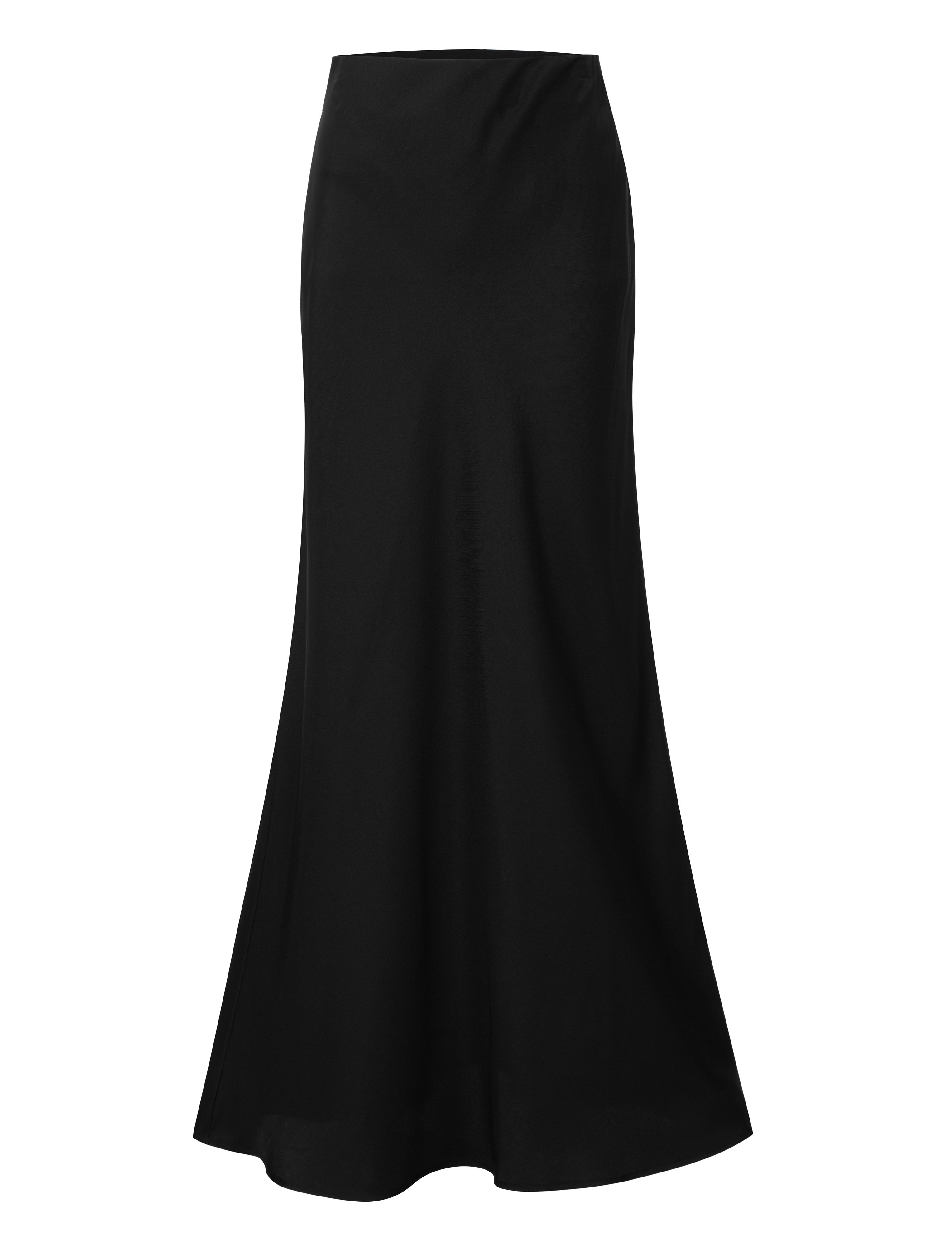 Glittertind Silk Skirt Woman Black