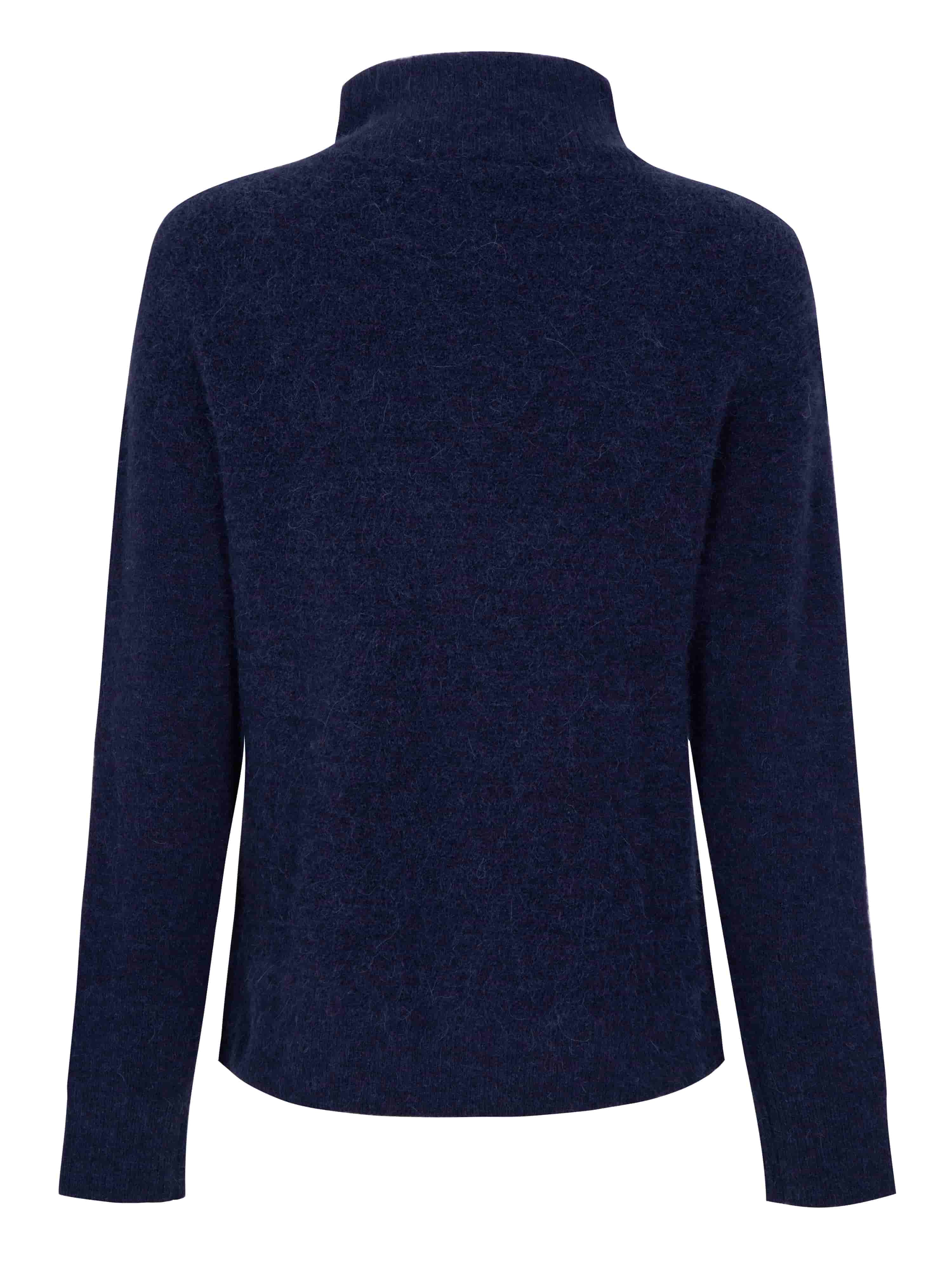 Loen Alpaca Wool Knit Sweater Blue Ink