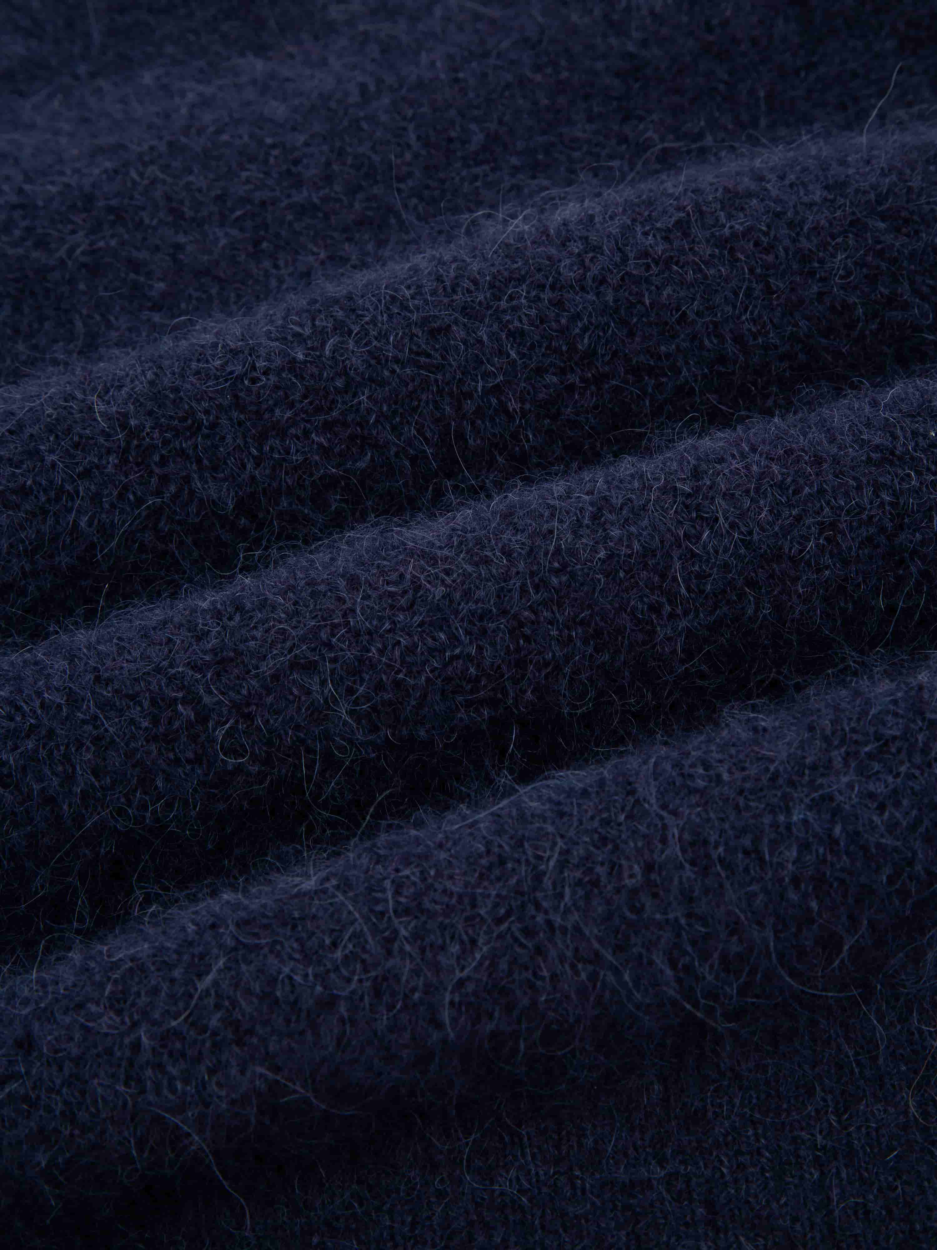 Loen Alpaca Wool Knit Sweater Blue Ink