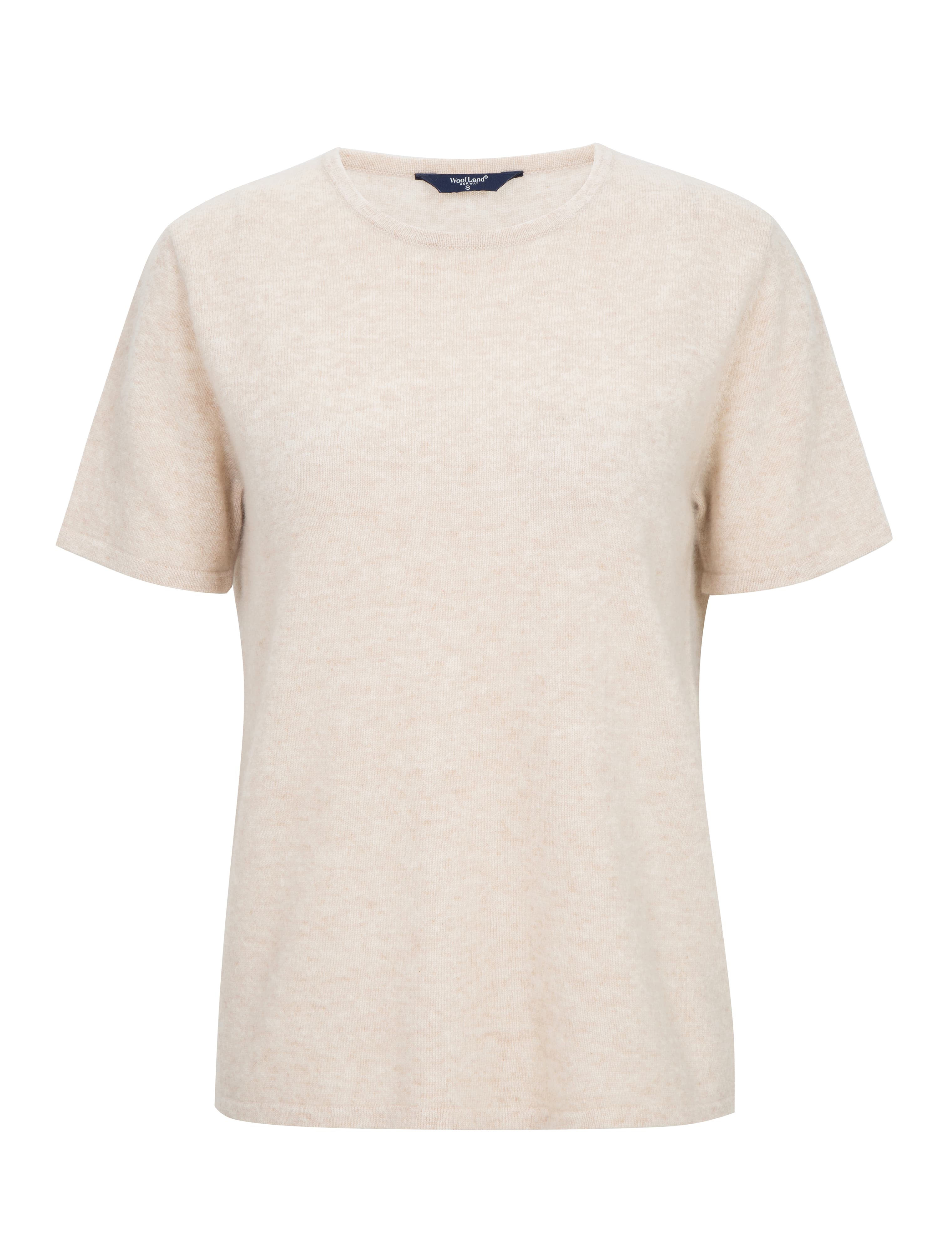 Loftet Cashmere T-Shirt Light Sand Melange