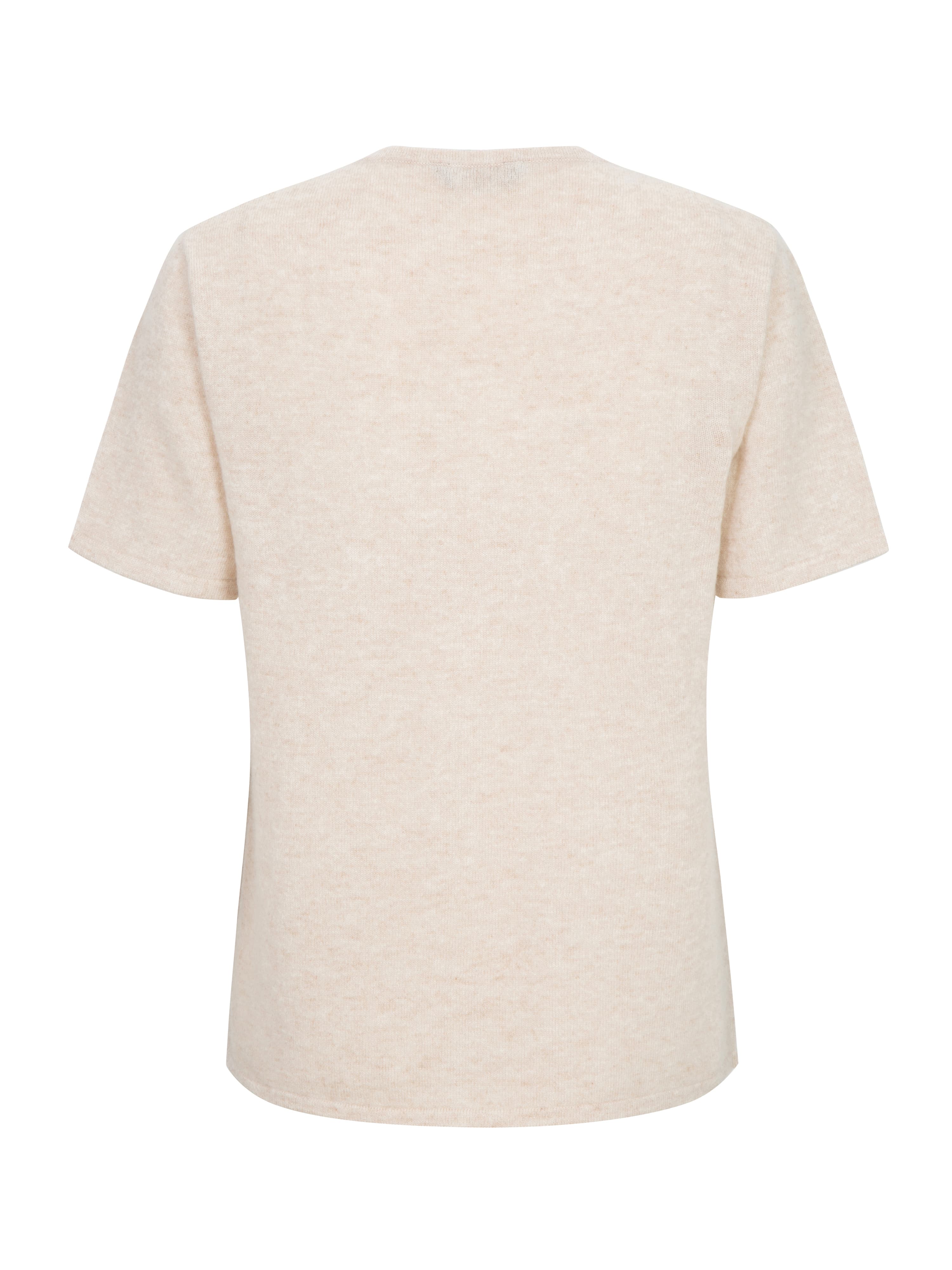 Loftet Cashmere T-Shirt Light Sand Melange