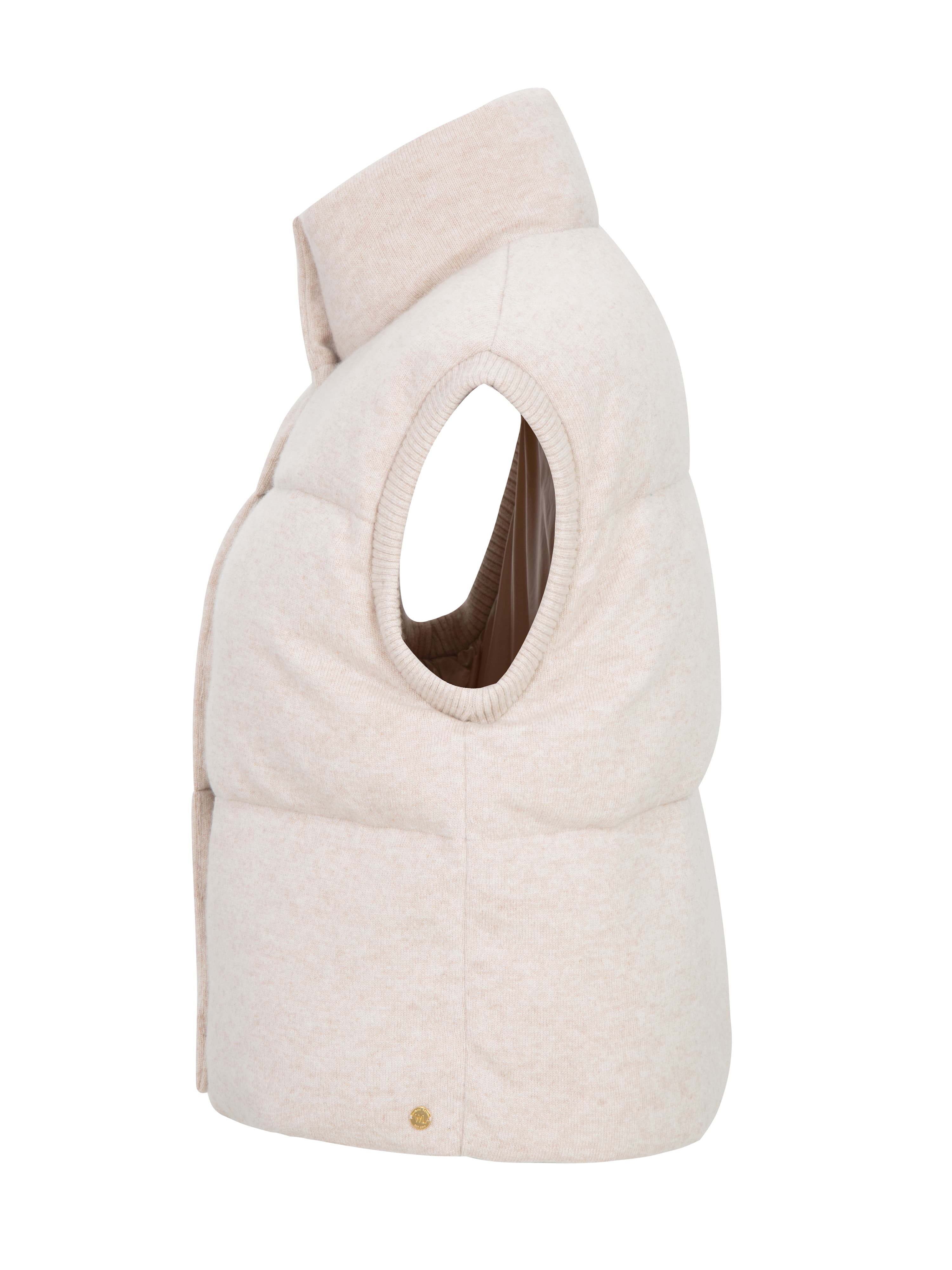 Loftet Cashmere Vest Light Sand Melange