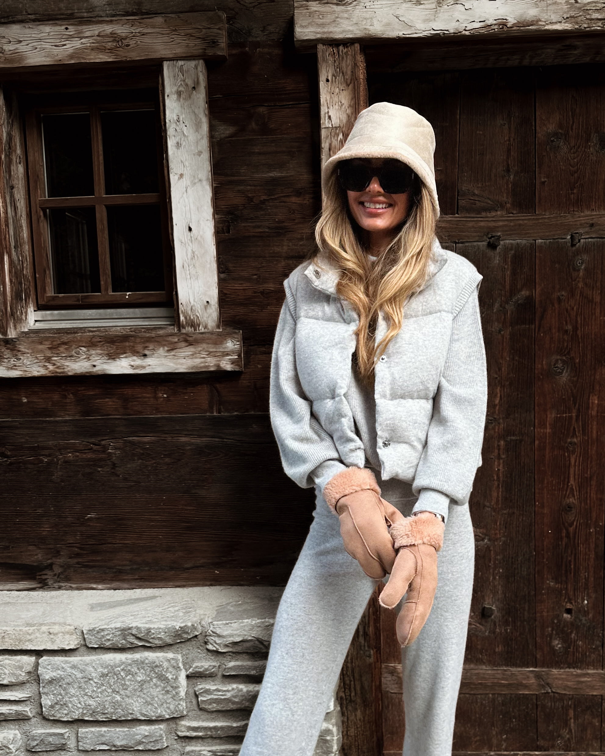 Loftet Cashmere Vest Grey Melange