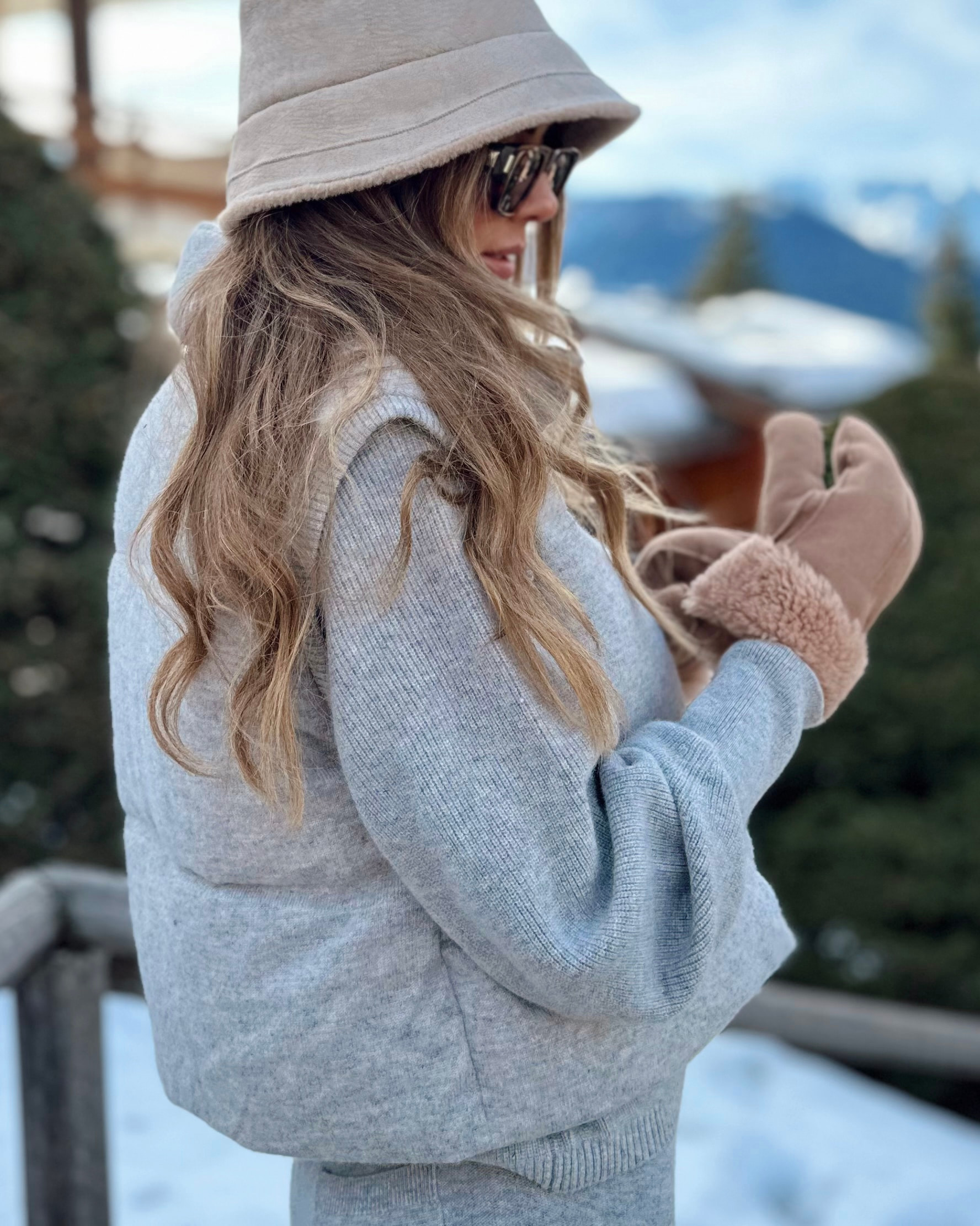 Loftet Cashmere Vest Grey Melange