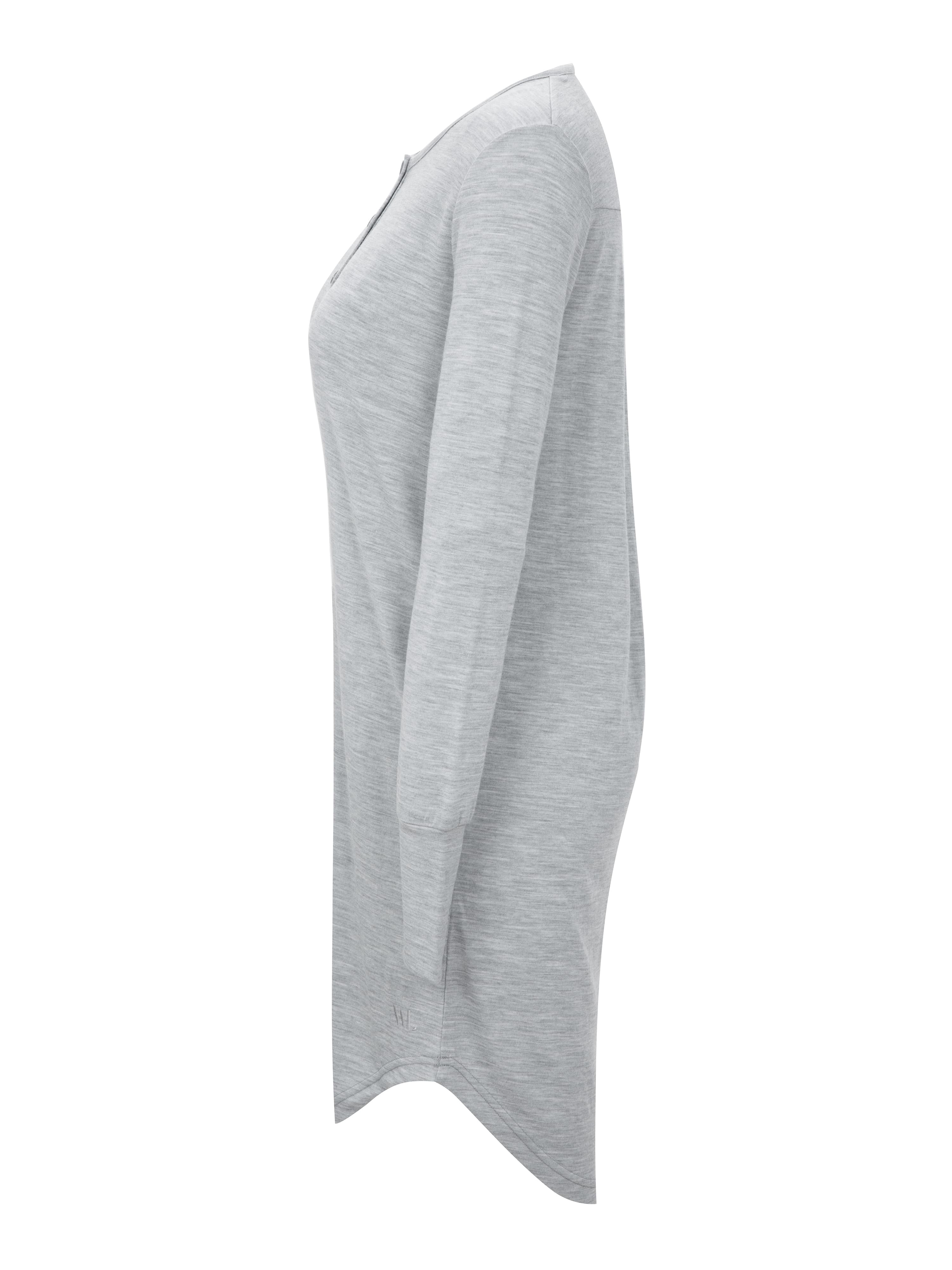 Puttegga Merino Night Gown Grey Melange