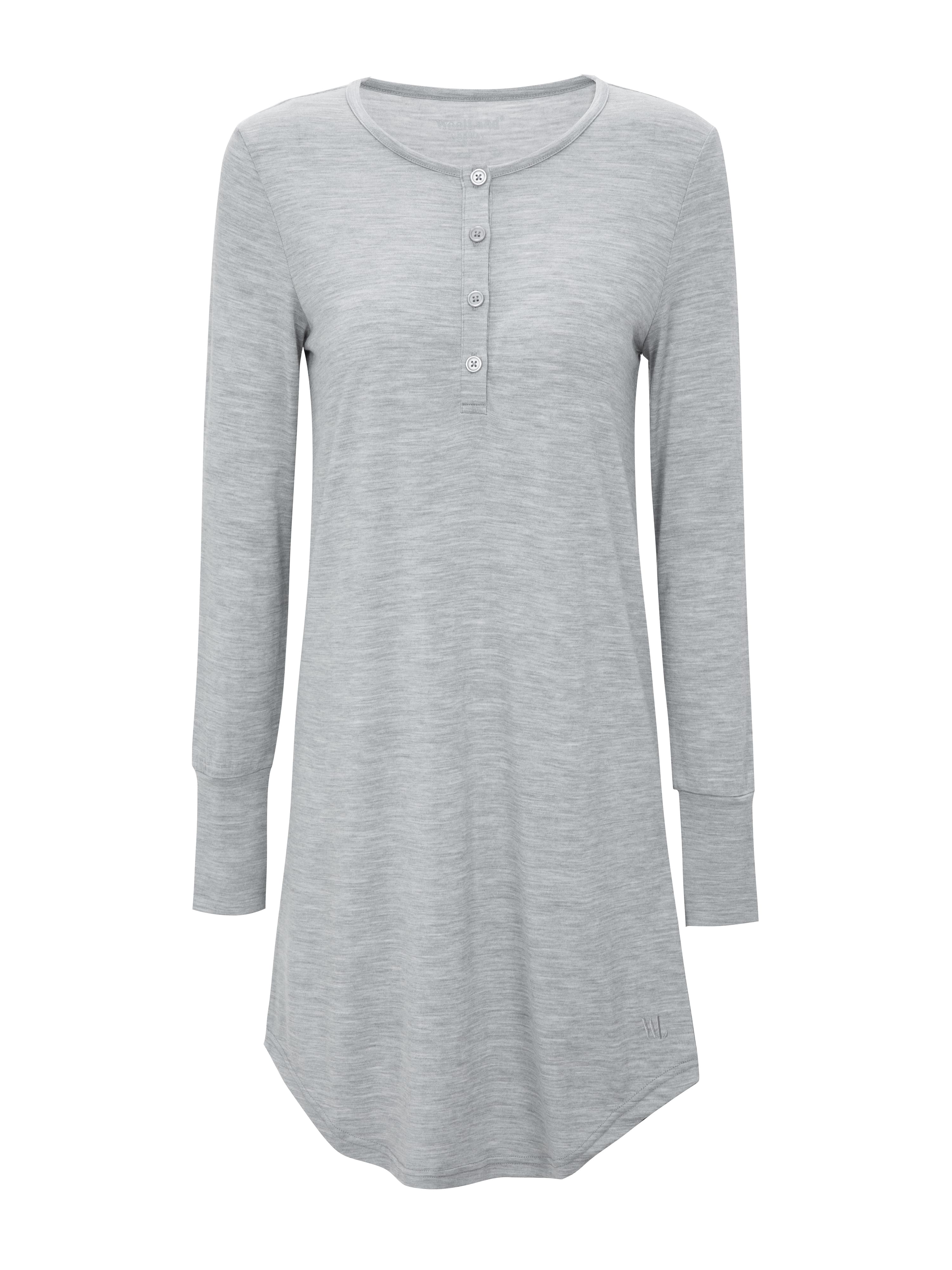 Puttegga Merino Night Gown Grey Melange