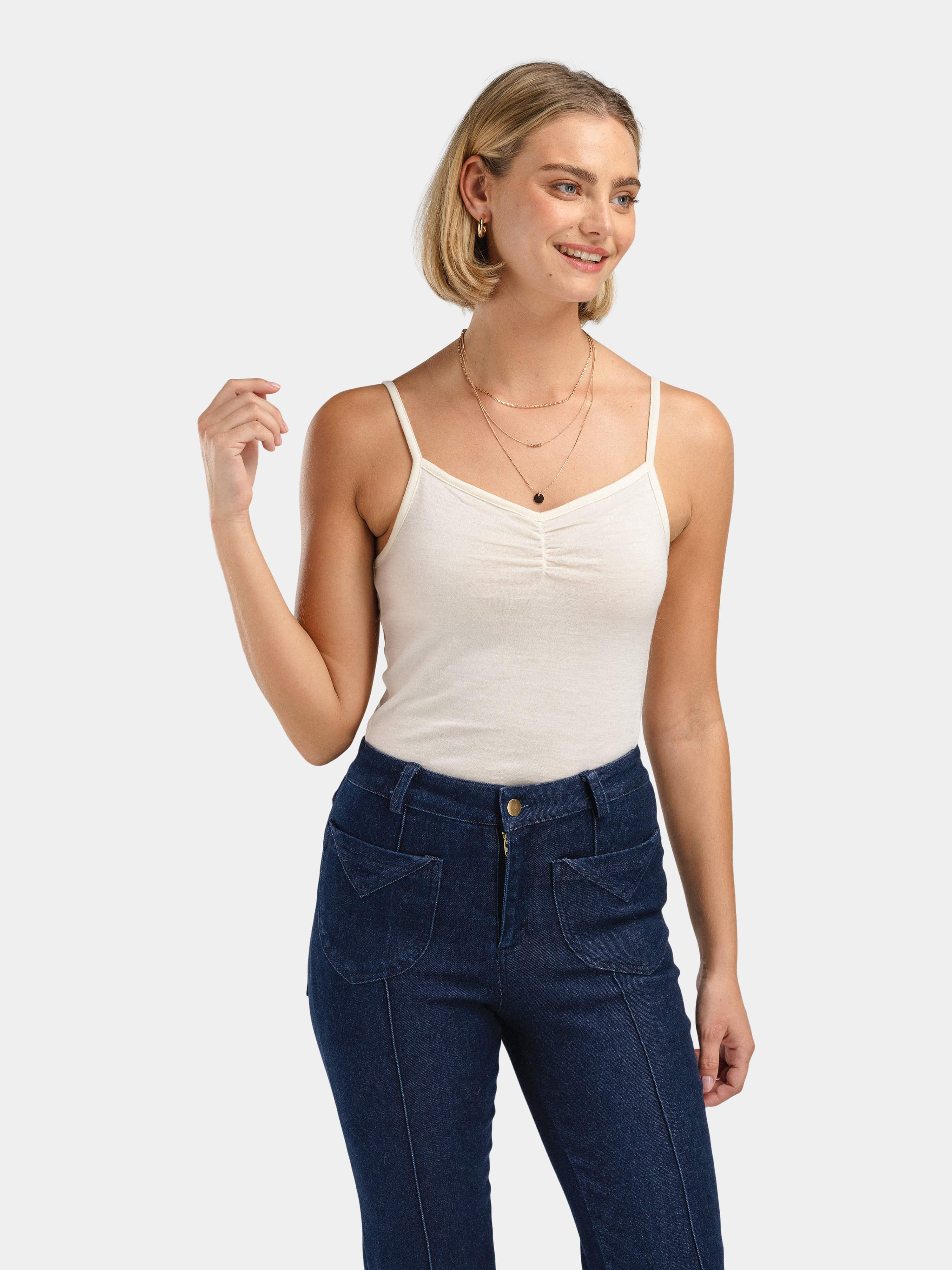 Sandeid Merino Singlet Snow White