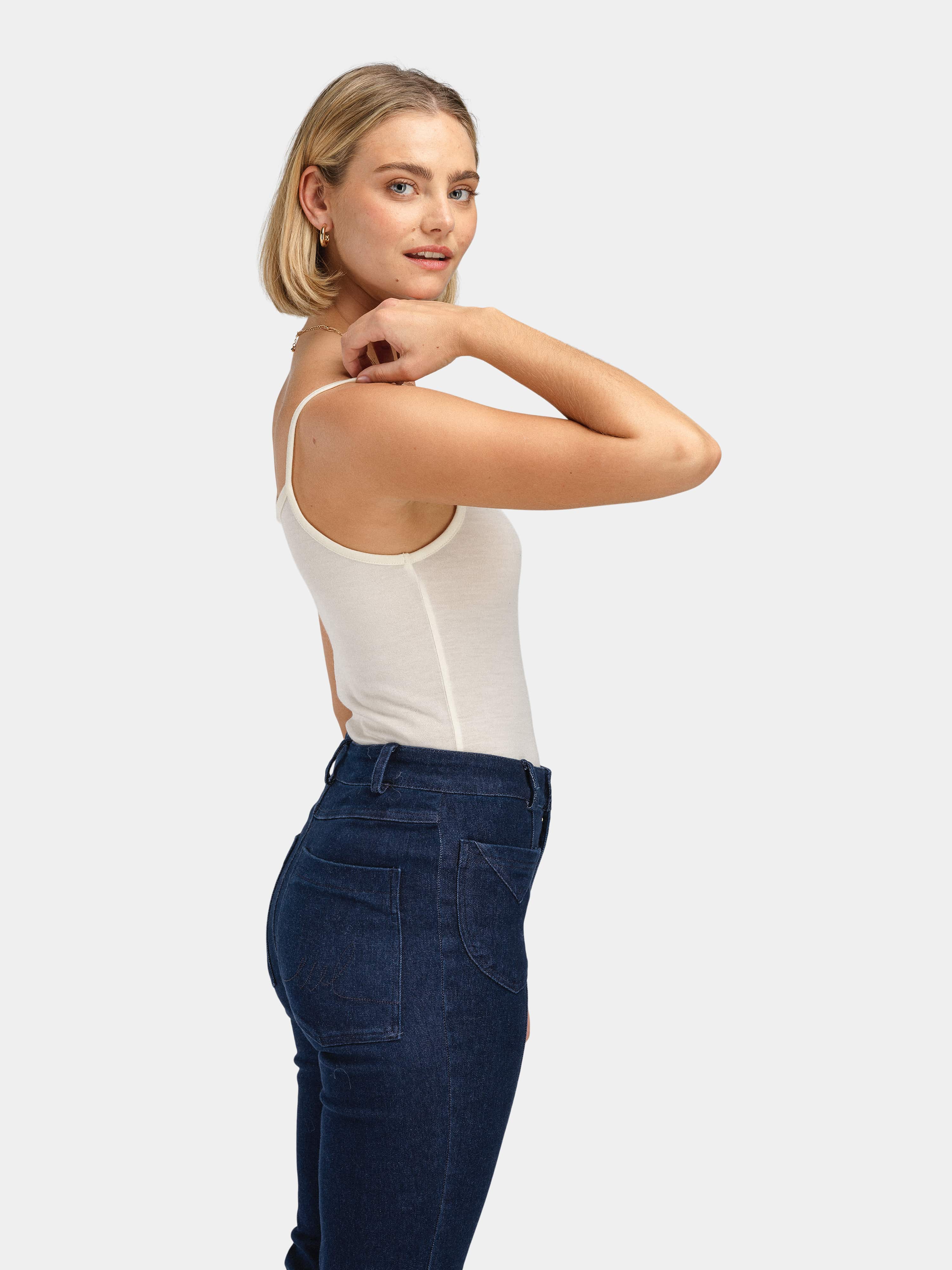 Sandeid Merino Singlet Snow White