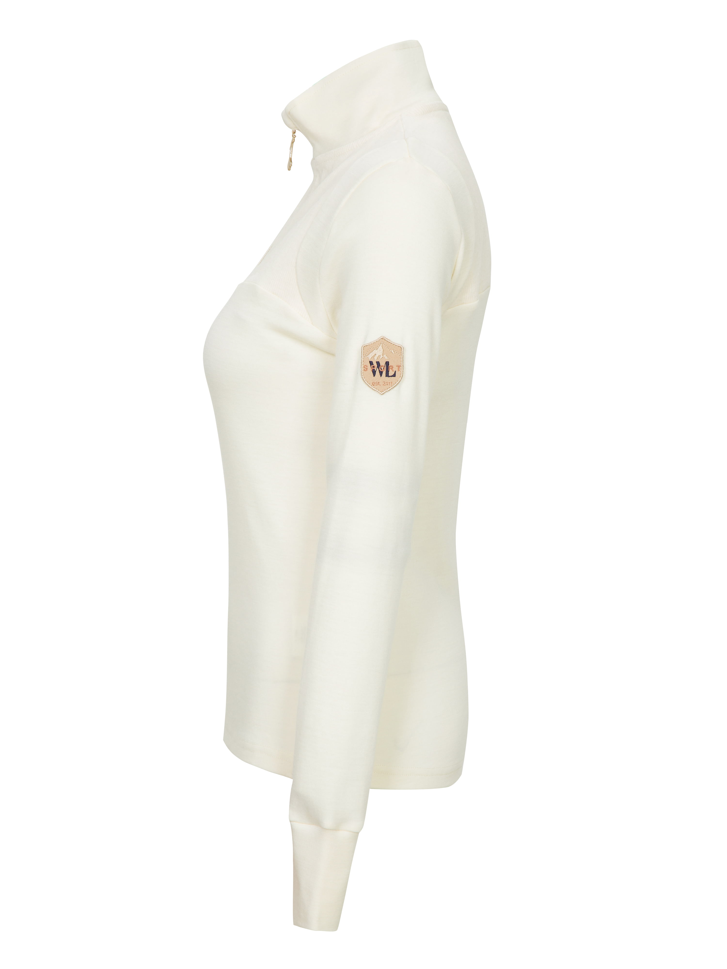 Sirdal Merino Half-zip White Swan