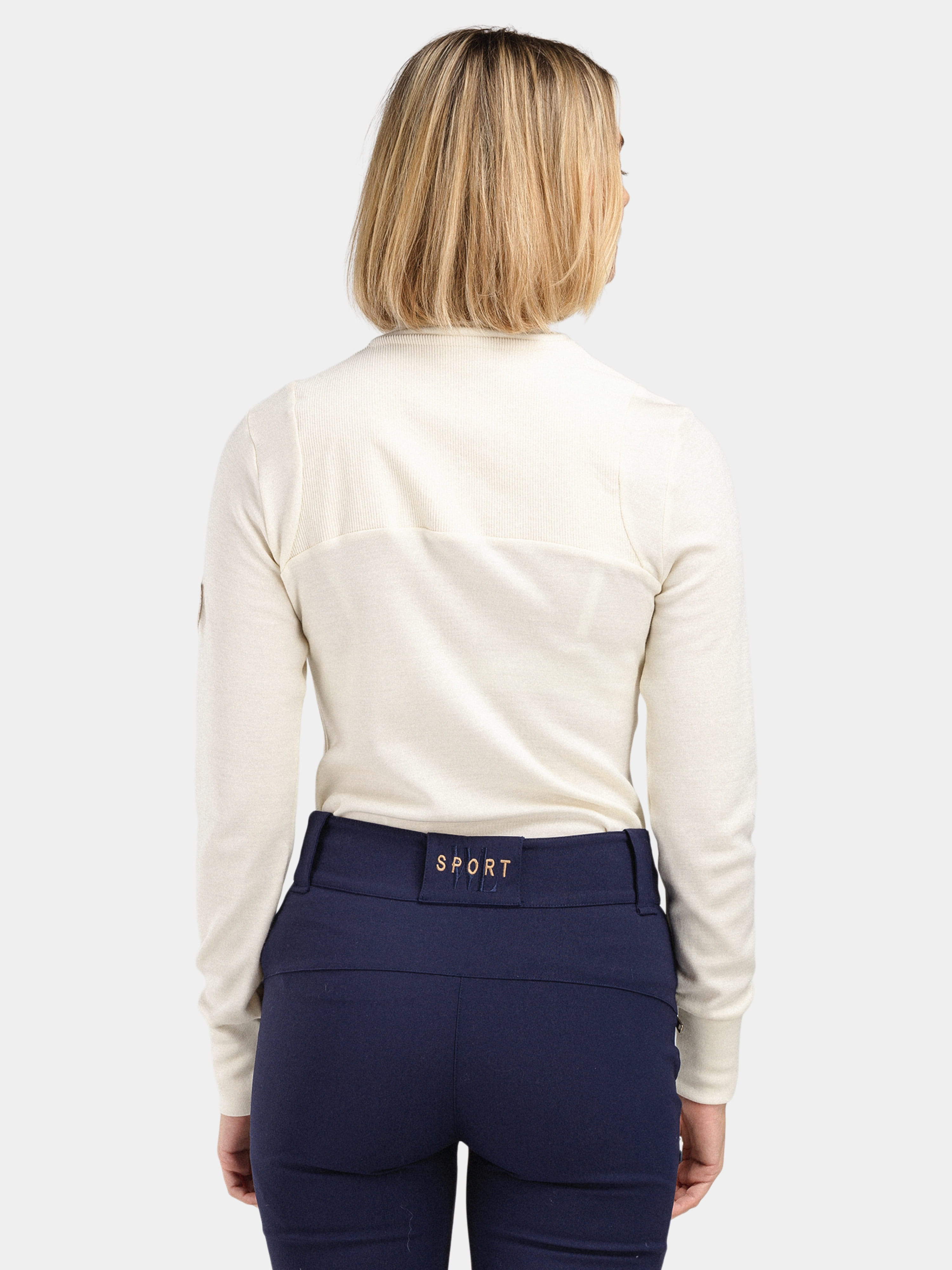 Sirdal Merino Half-zip White Swan