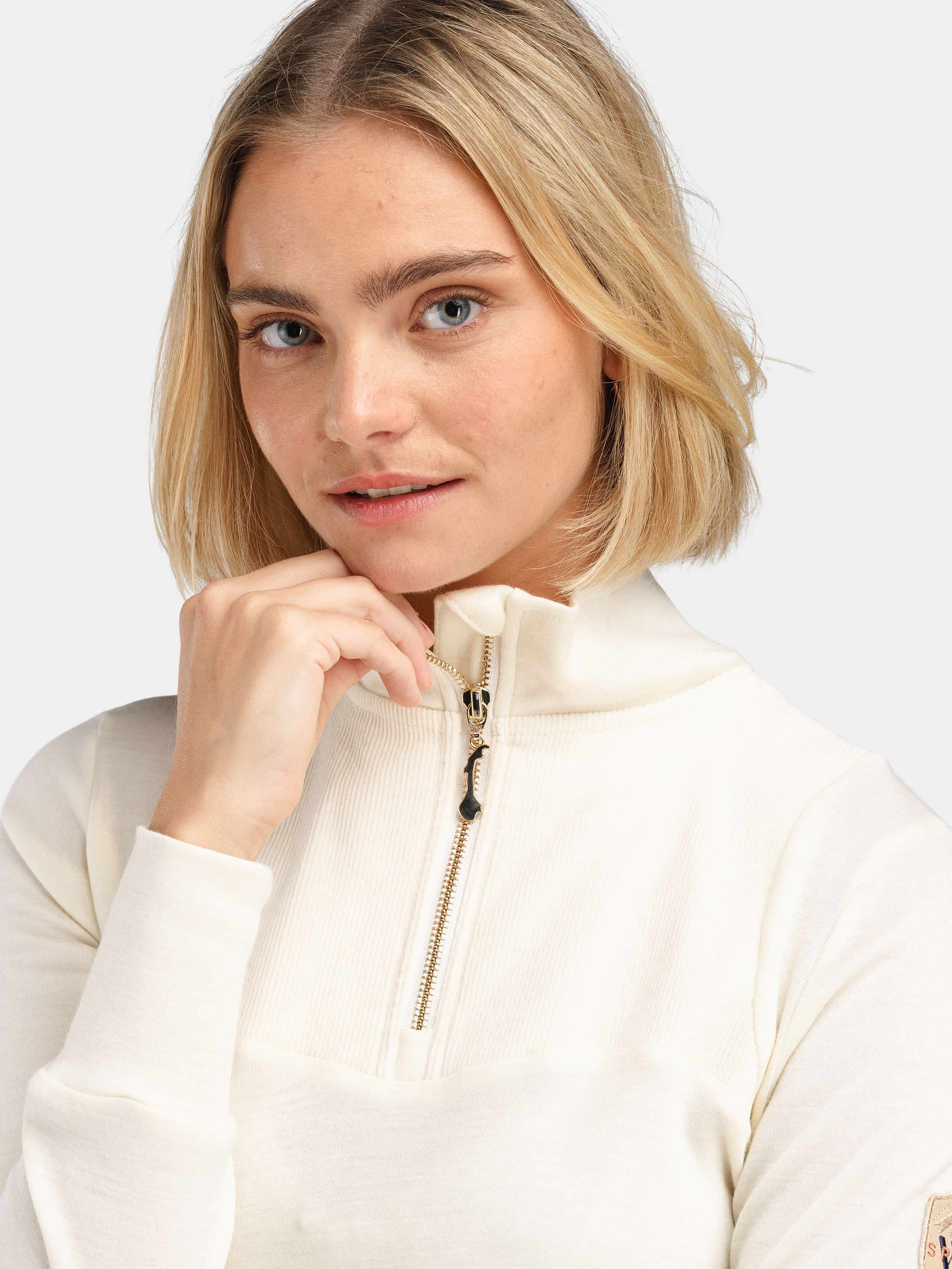 Sirdal Merino Half-zip White Swan