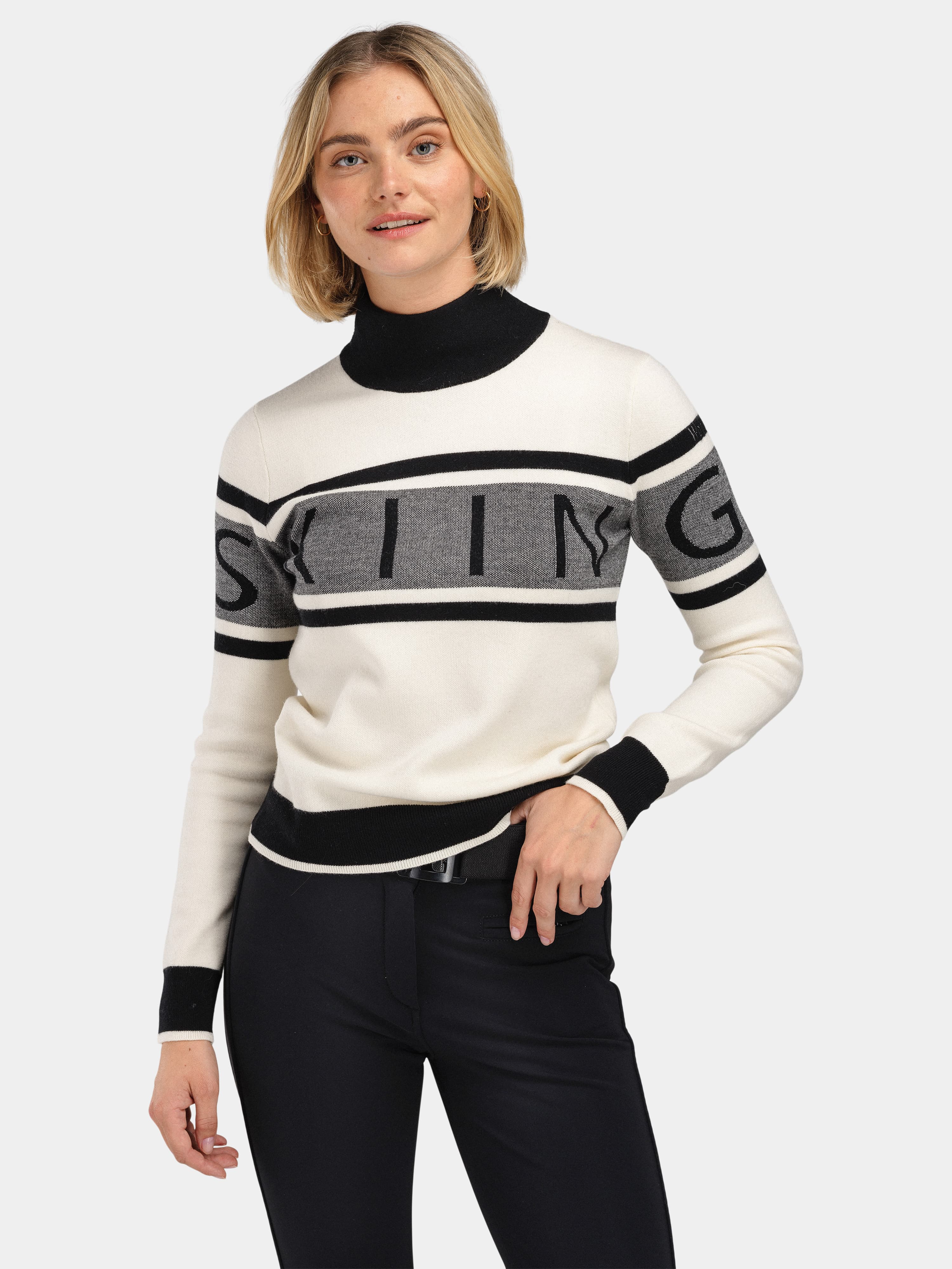 Solsidan Wool Turtleneck  Cream