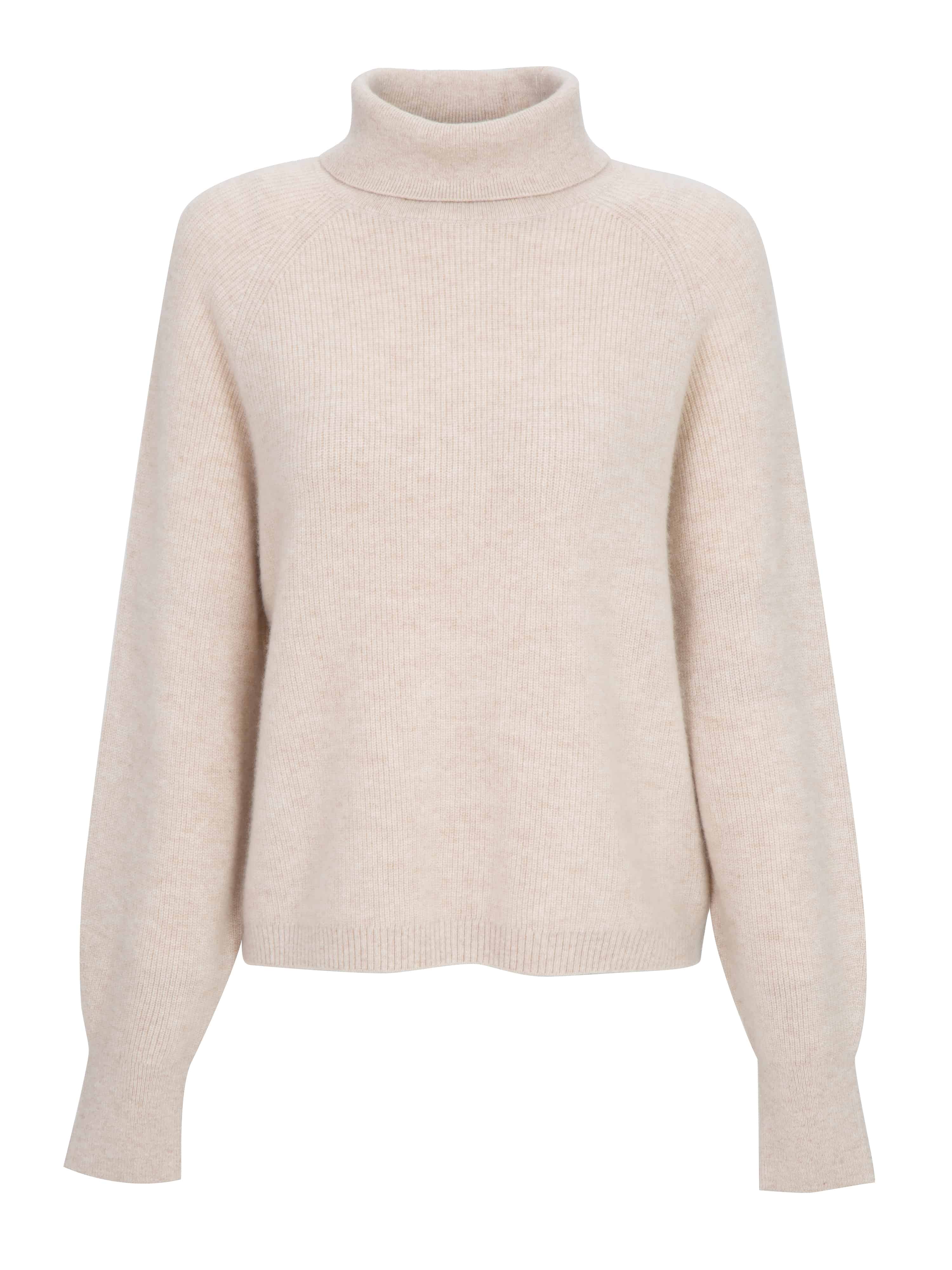 Stortoppen Cashmere Turtleneck Light Sand Melange