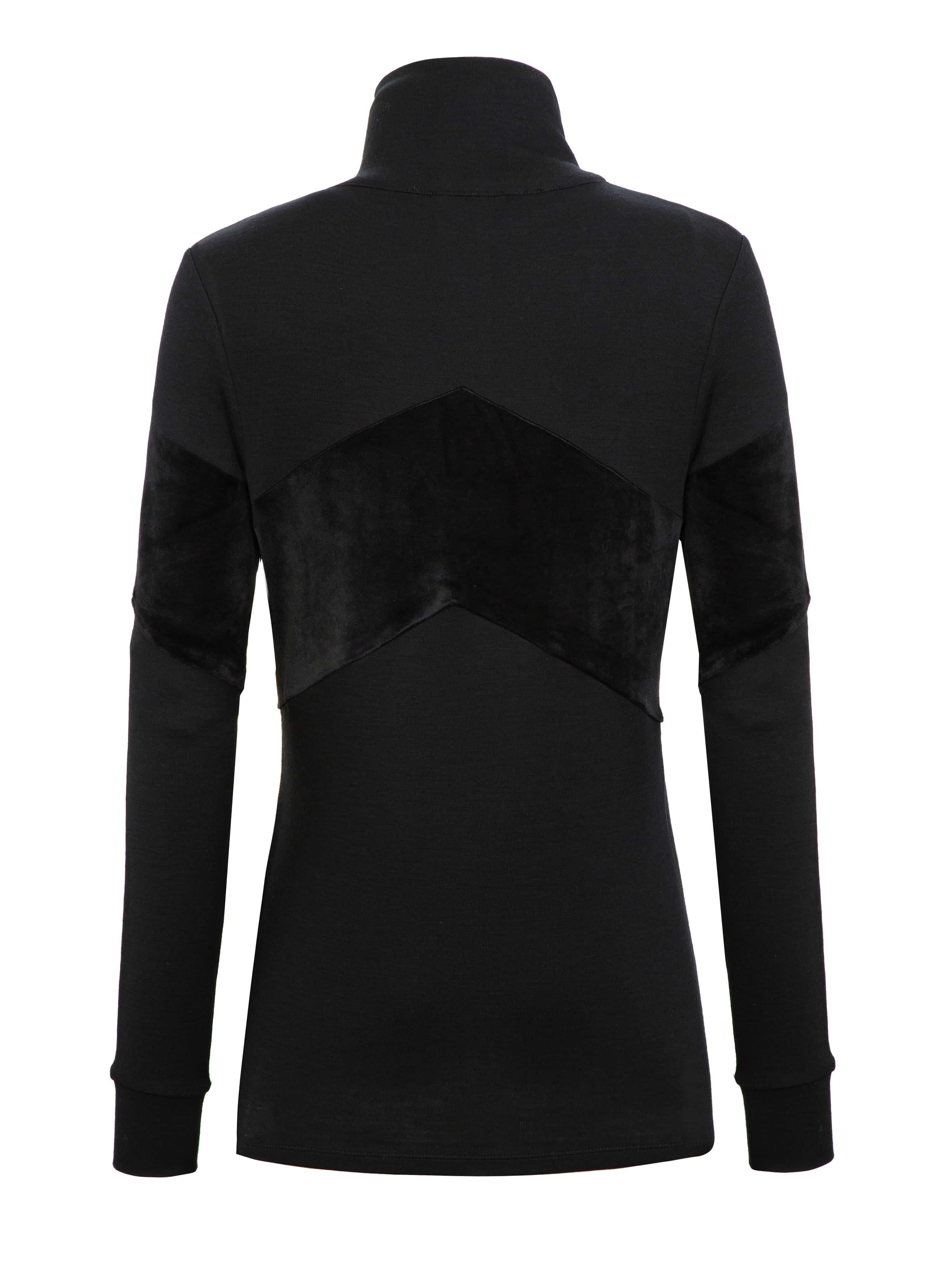 Vegglifjell Merino Half-zip Black