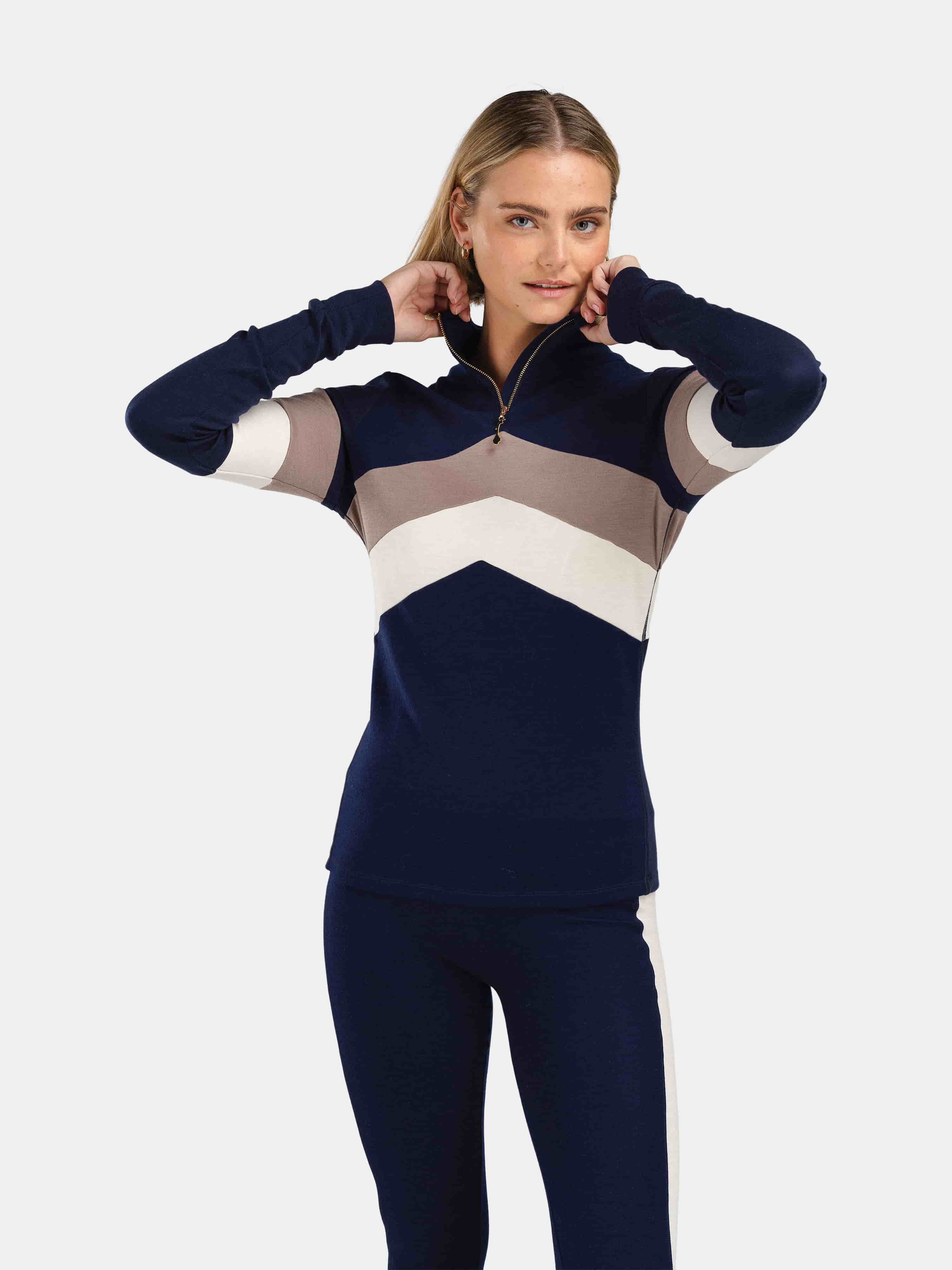 Vegglifjell Merino Tights Blu Ink