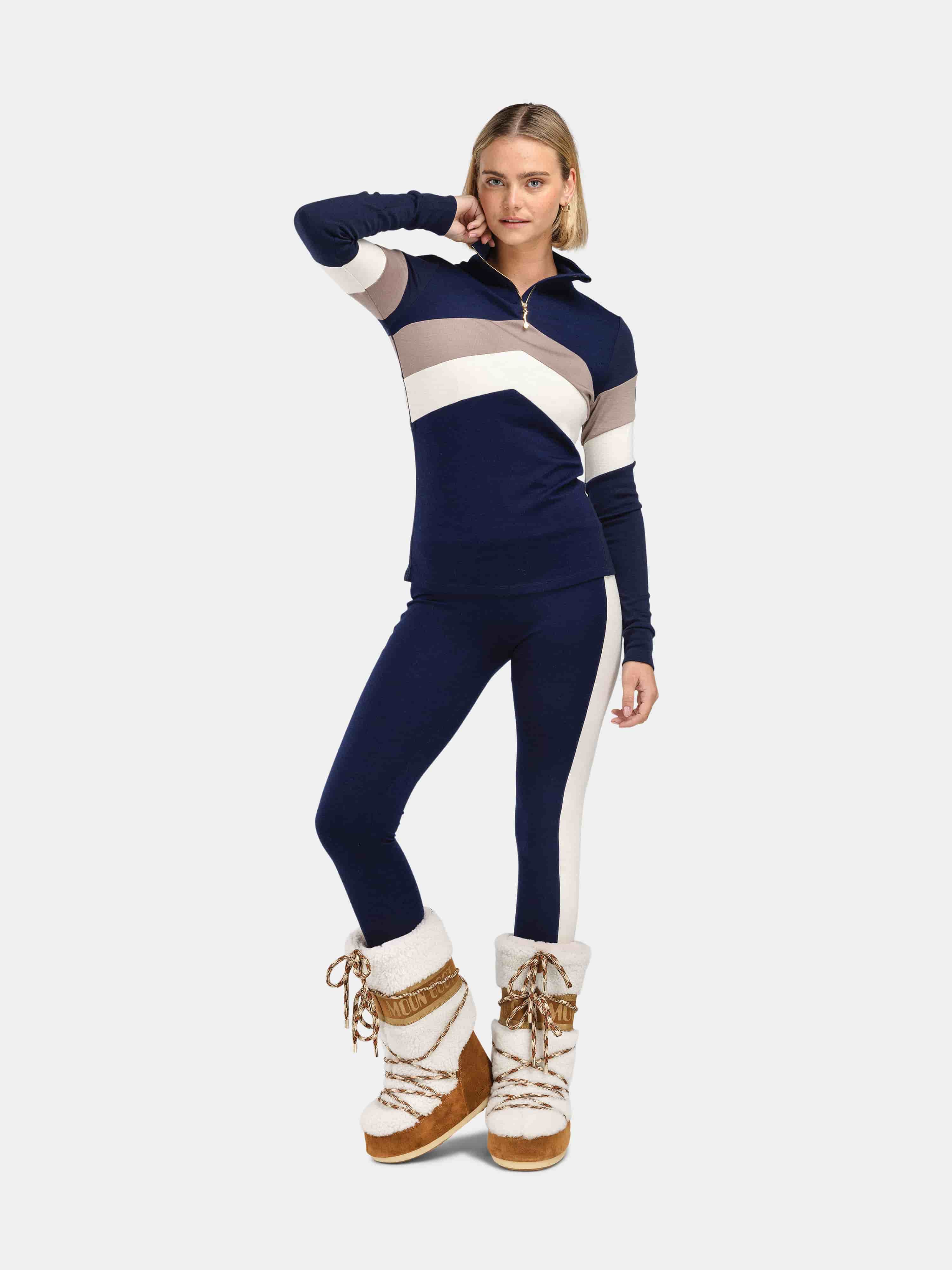 Vegglifjell Merino Tights Blu Ink