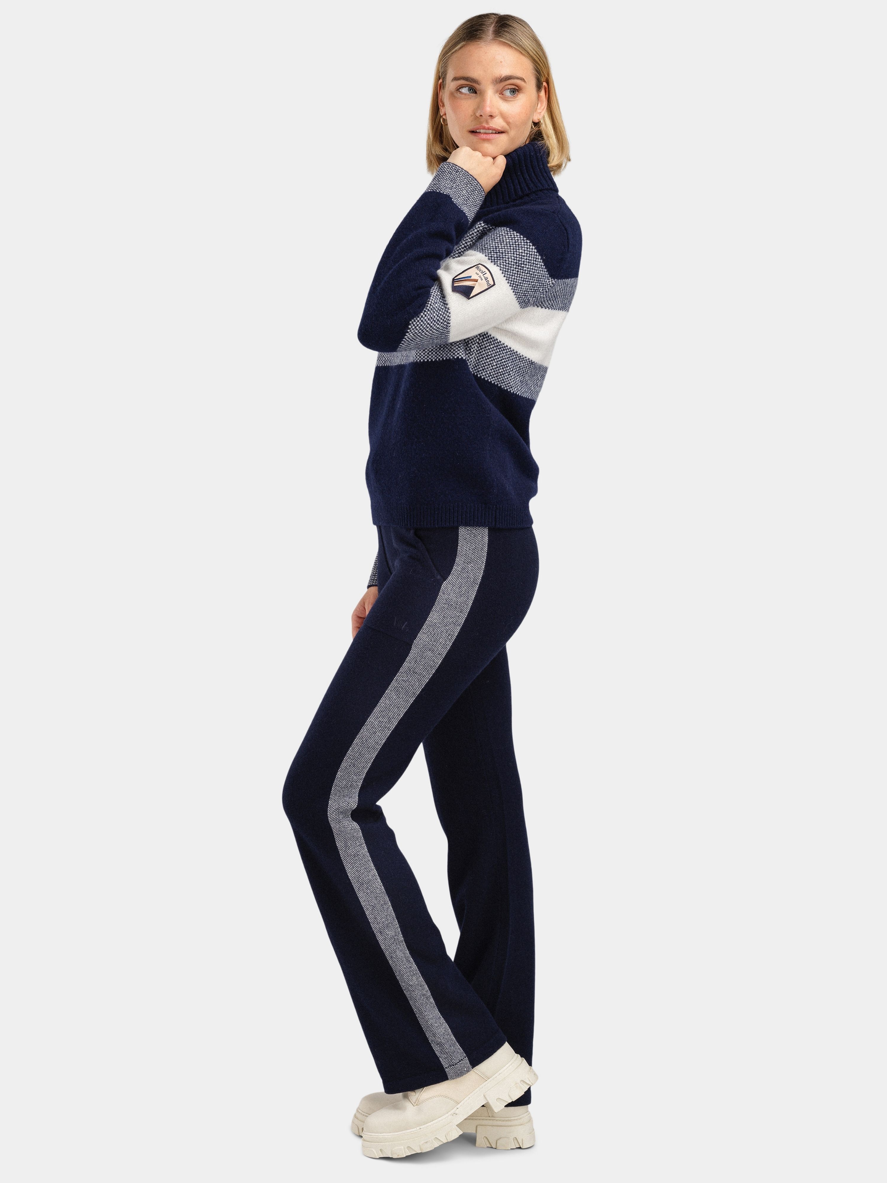 Veslepiggen Knitted Pants Blue Ink