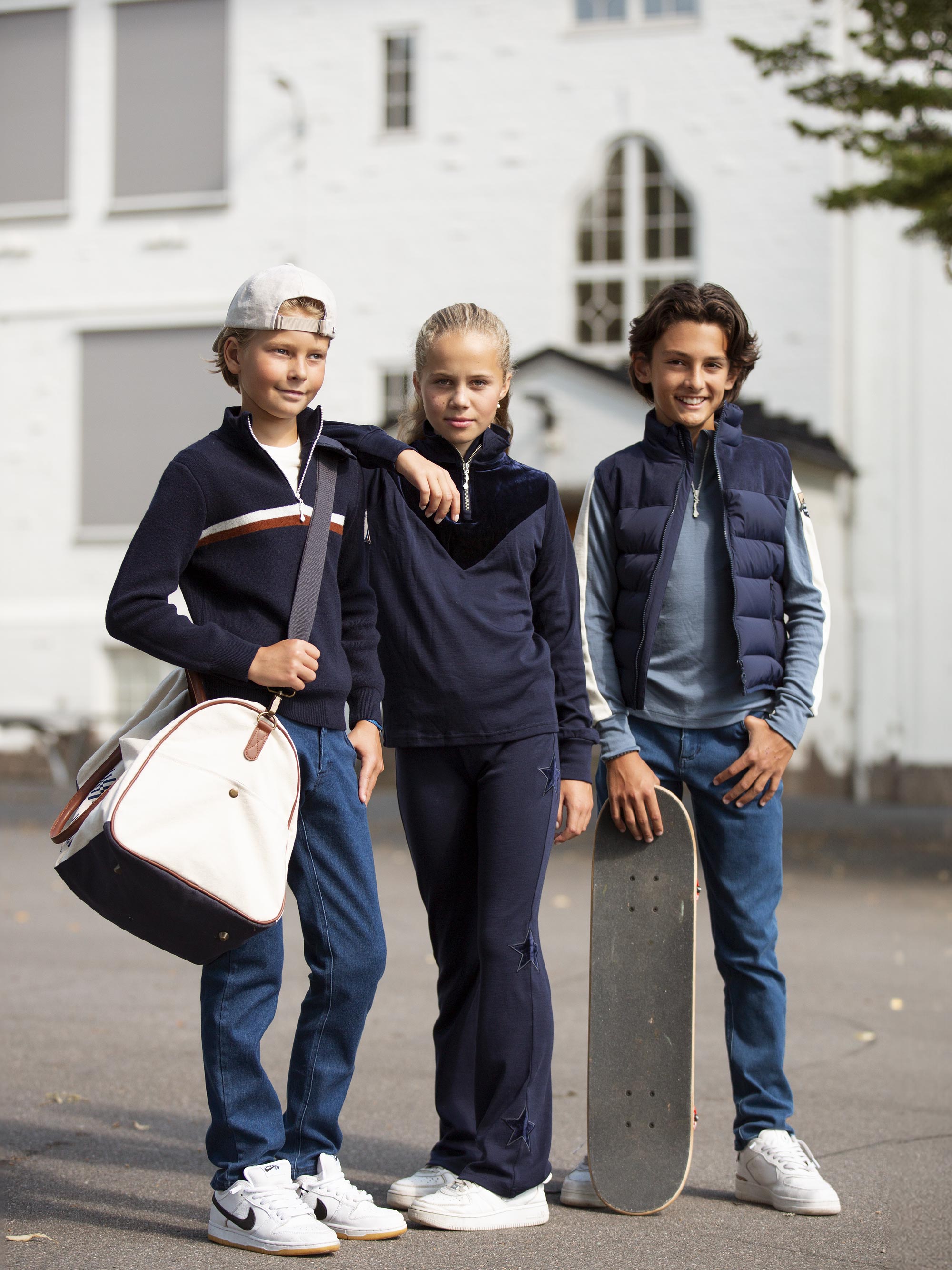 Veslepiggen Merino Flare Pants Blue Ink